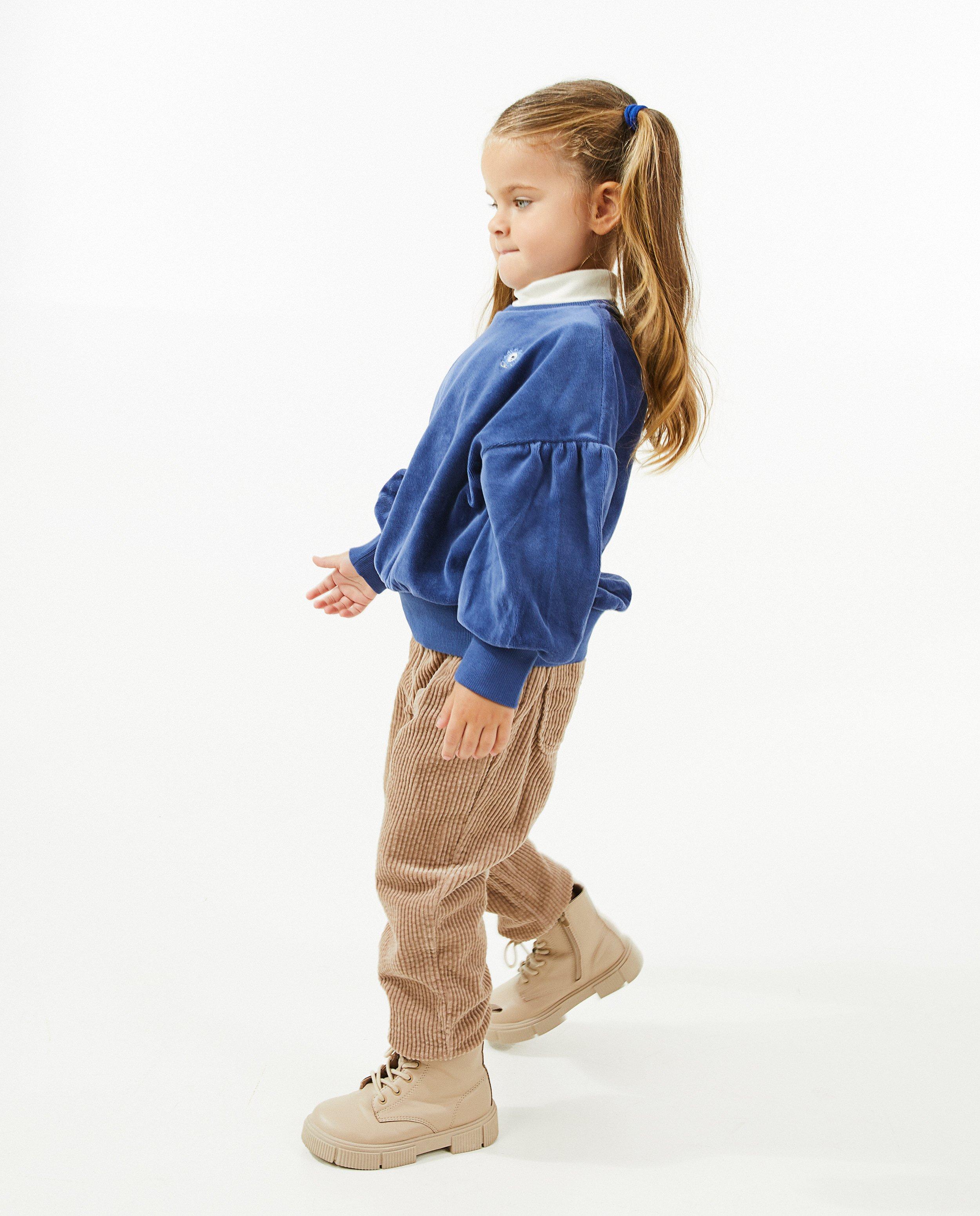 Pantalon mom beige en velours côtelé - null - Milla Star