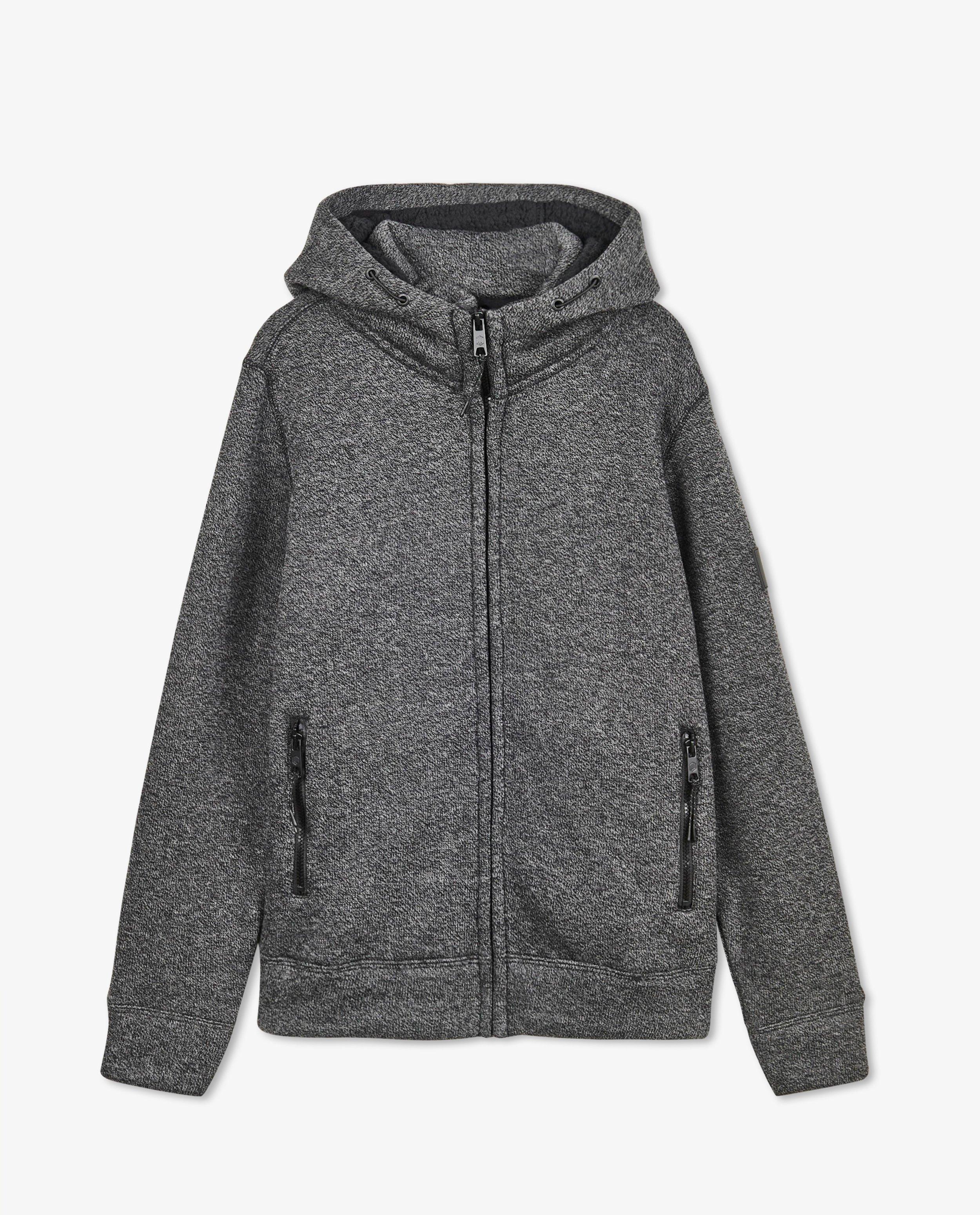BJRNSON Kenny Sweatvest Heren - Teddy Gevoerd - Hoodie - Maat L - Zwart