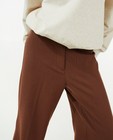 Pantalons - Pantalon brun, coupe à jambes larges