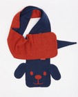 Breigoed - Rode sjaal met hondenprint