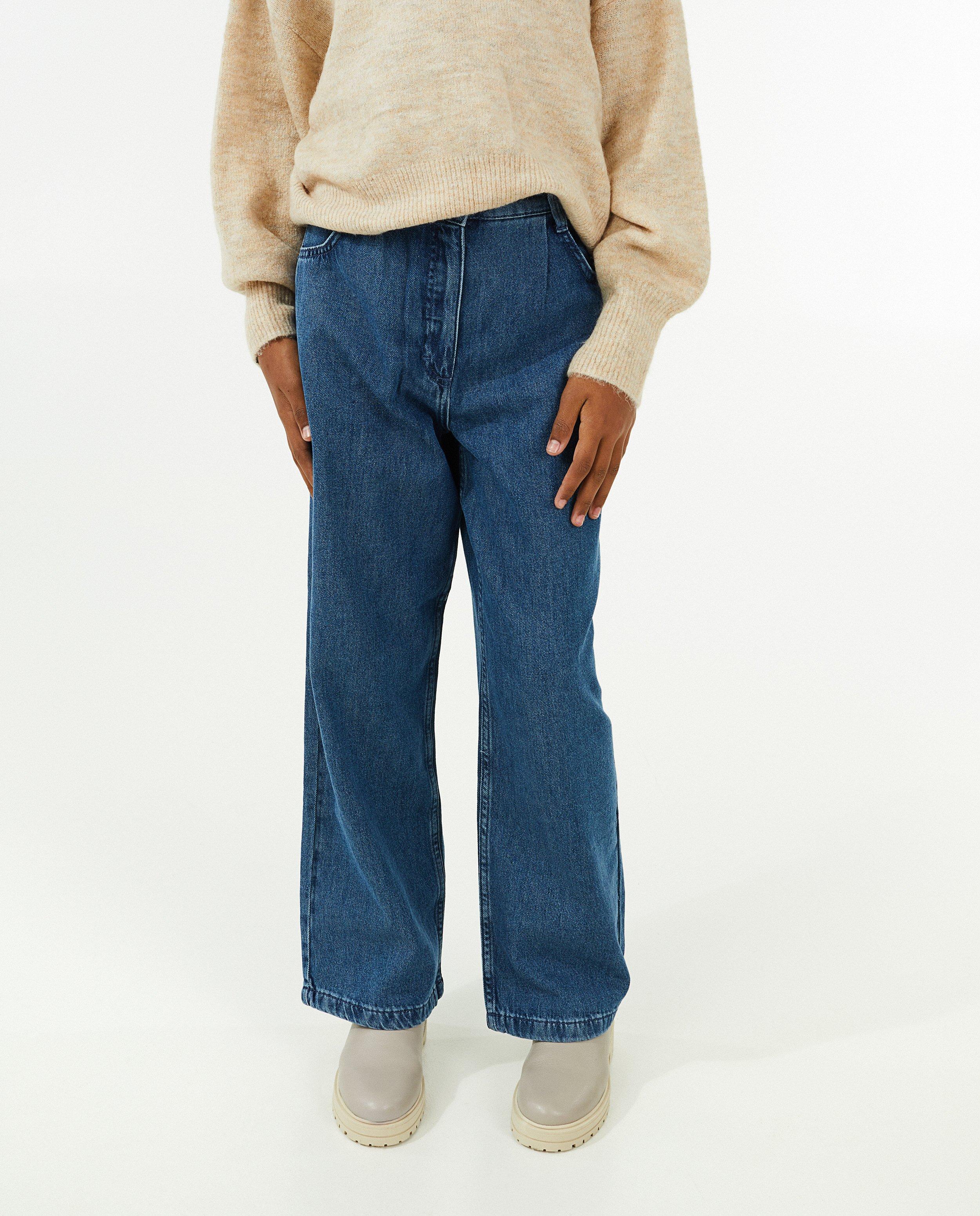 Jeans - Jeans bleu à jambes larges
