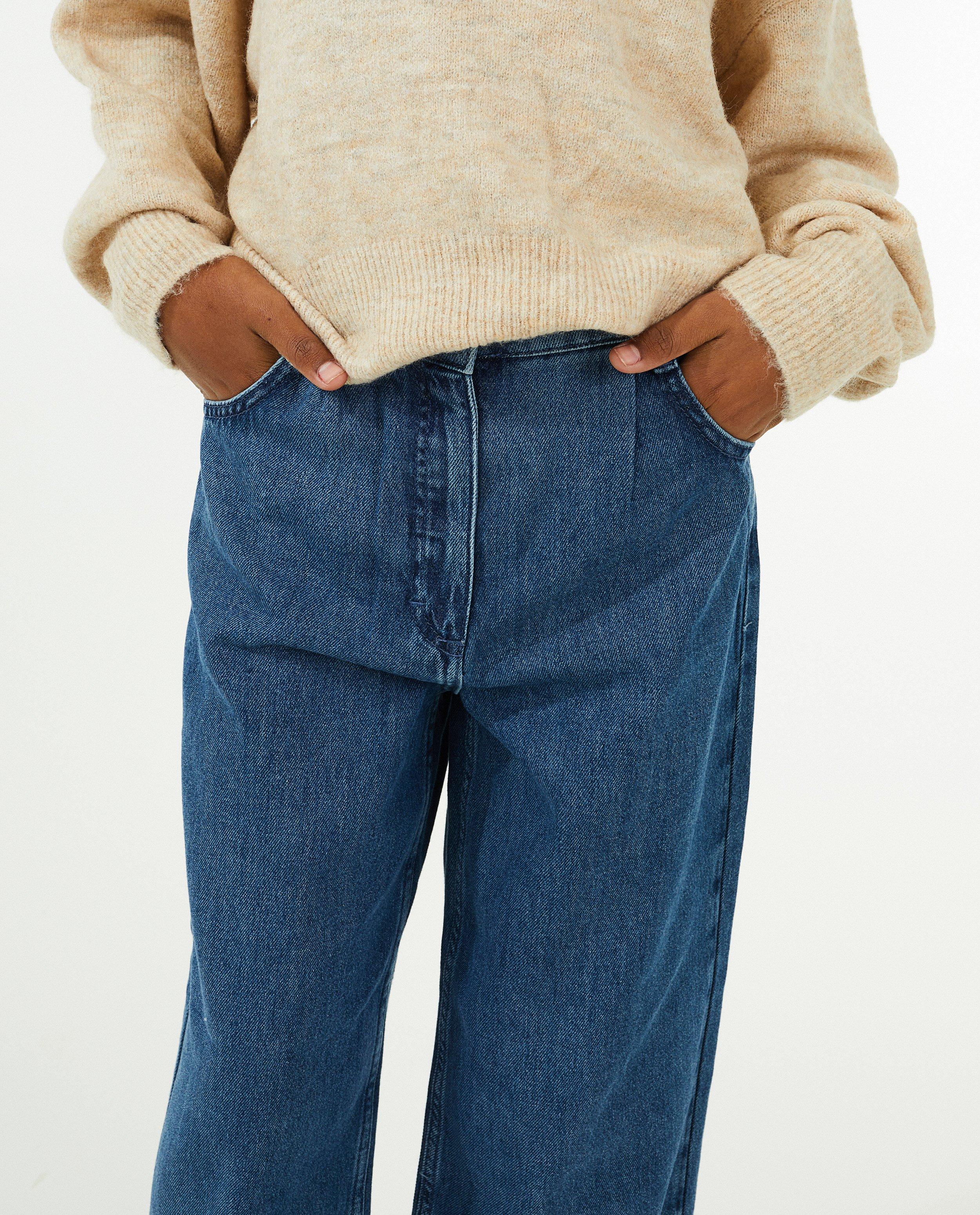 Jeans - Jeans bleu à jambes larges