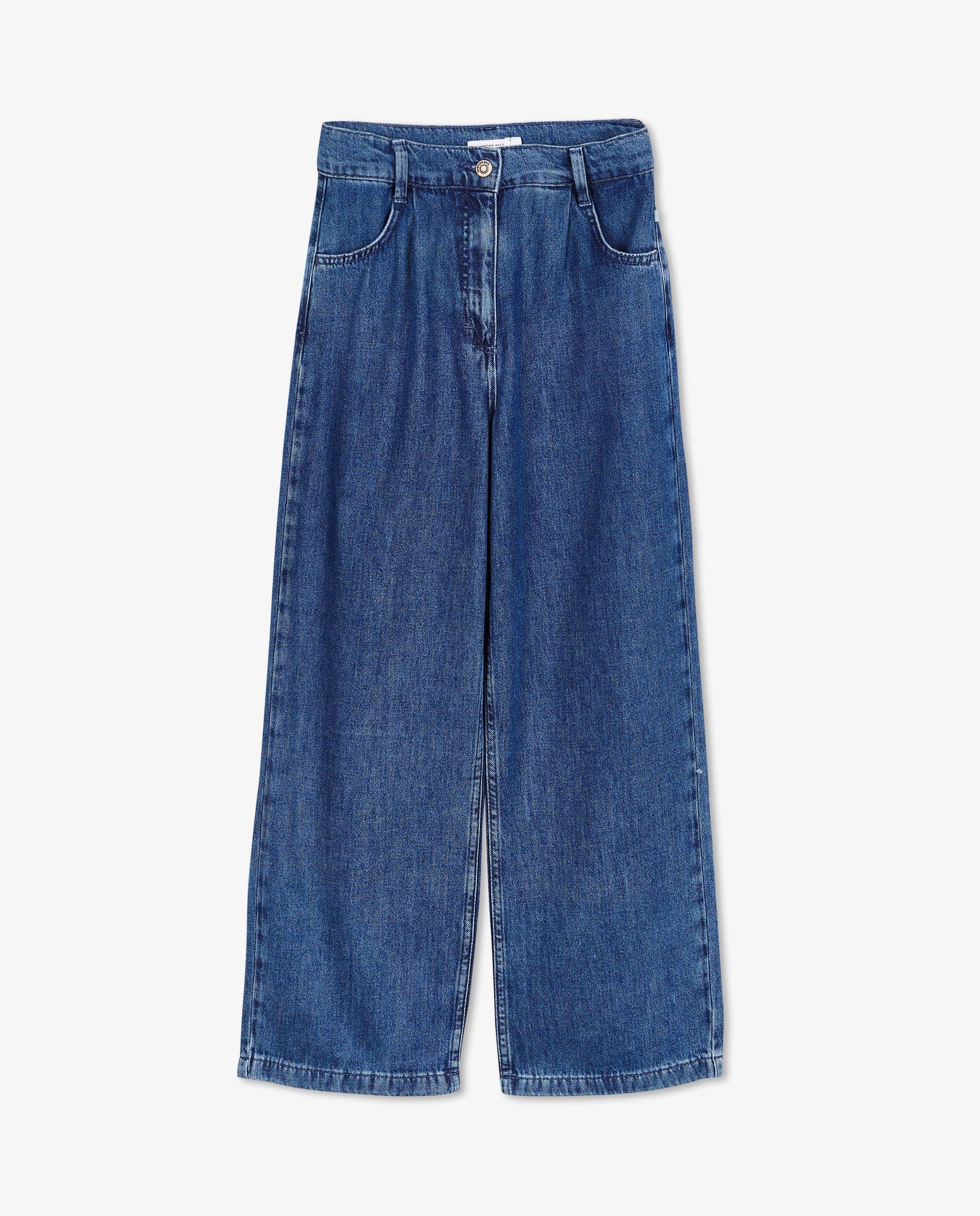 Jeans - Jeans bleu à jambes larges