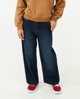 Jeans - Dunkelblaue Jeans, Culotteschnitt