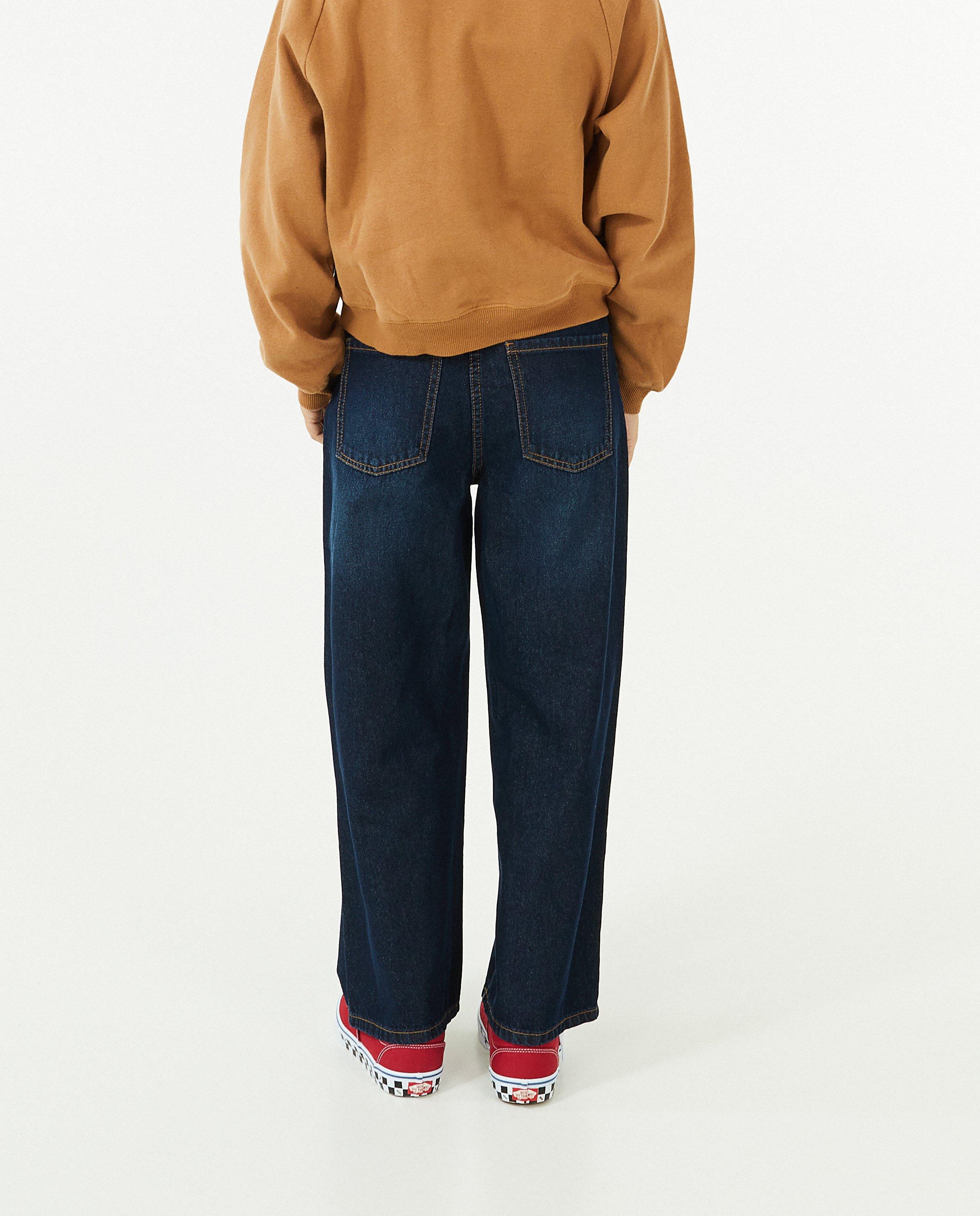 Jeans - Dunkelblaue Jeans, Culotteschnitt