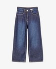 Jeans - Donkerblauwe jeans, culotte fit