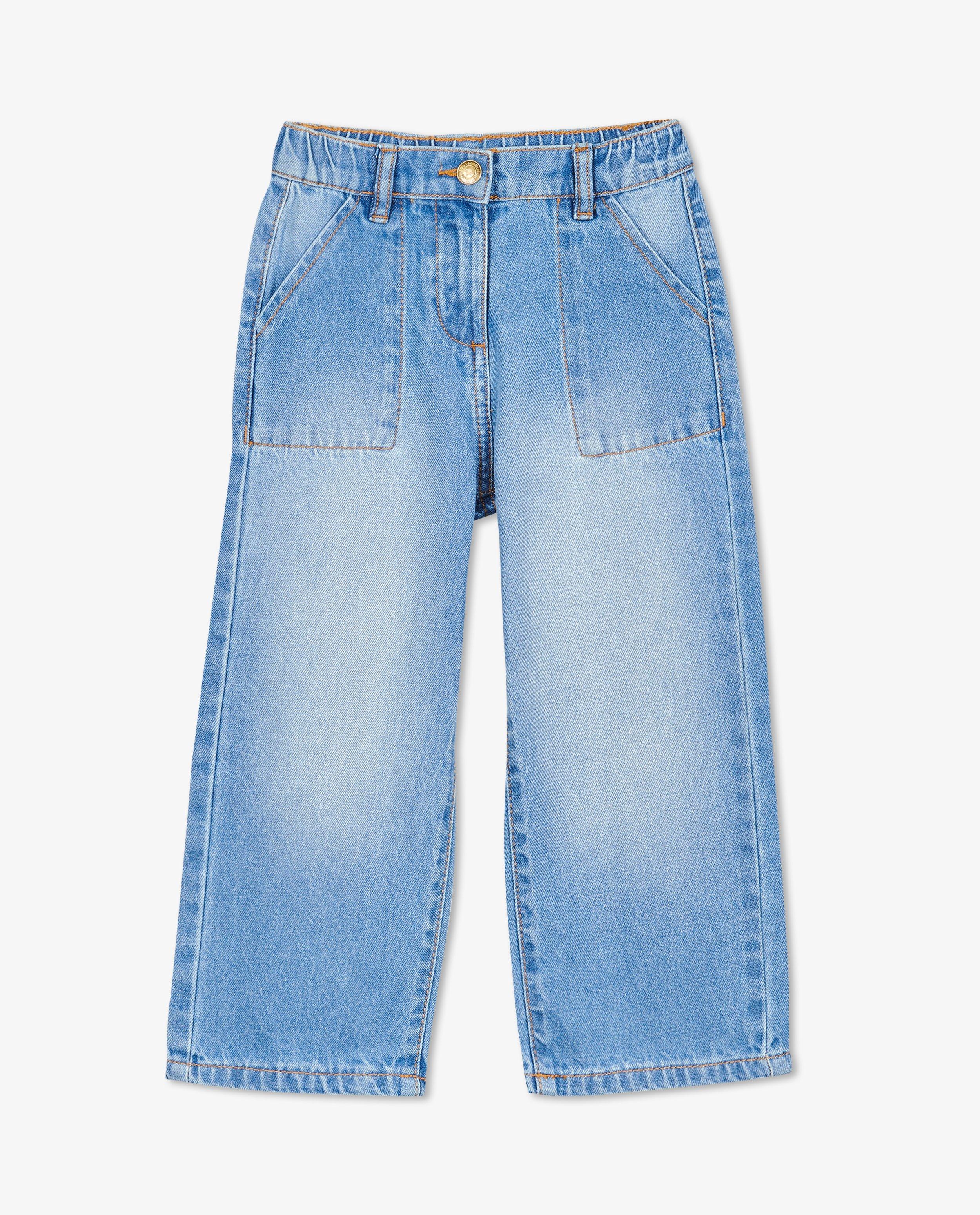 Jeans - Blauwe jeans, culotte fit