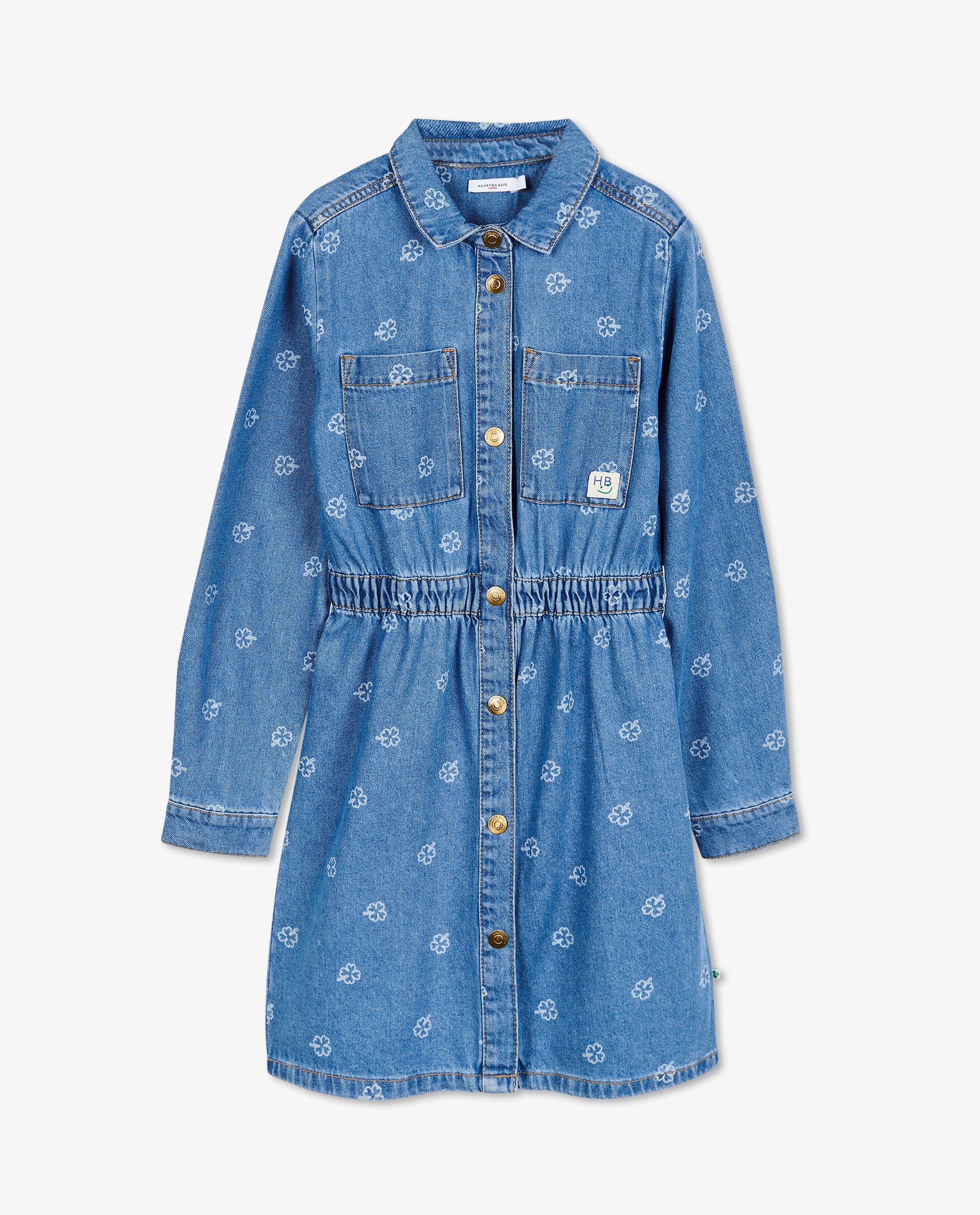 Robes - Robe en jeans à imprimé