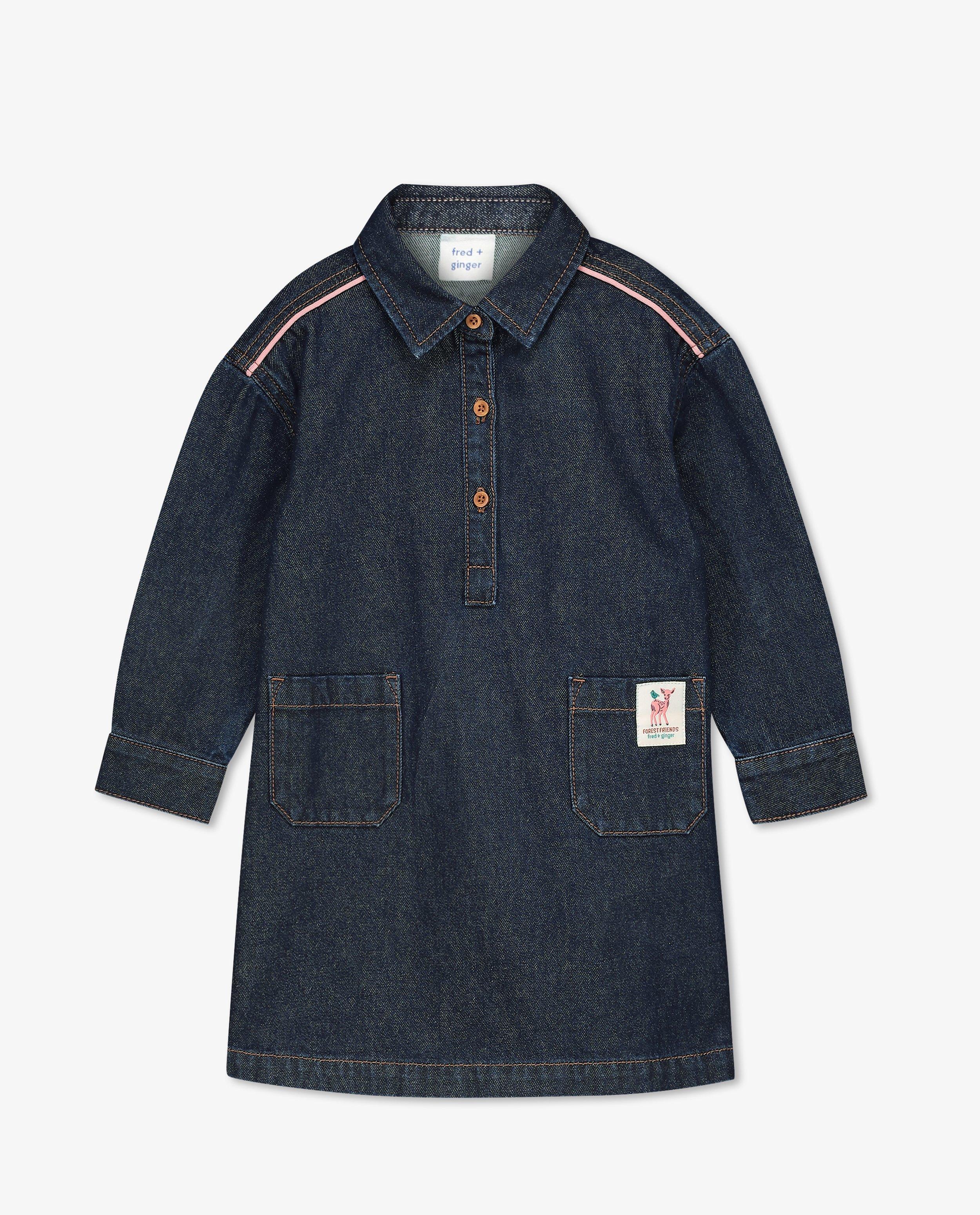 Kleedjes - Blauwe jeansjurk