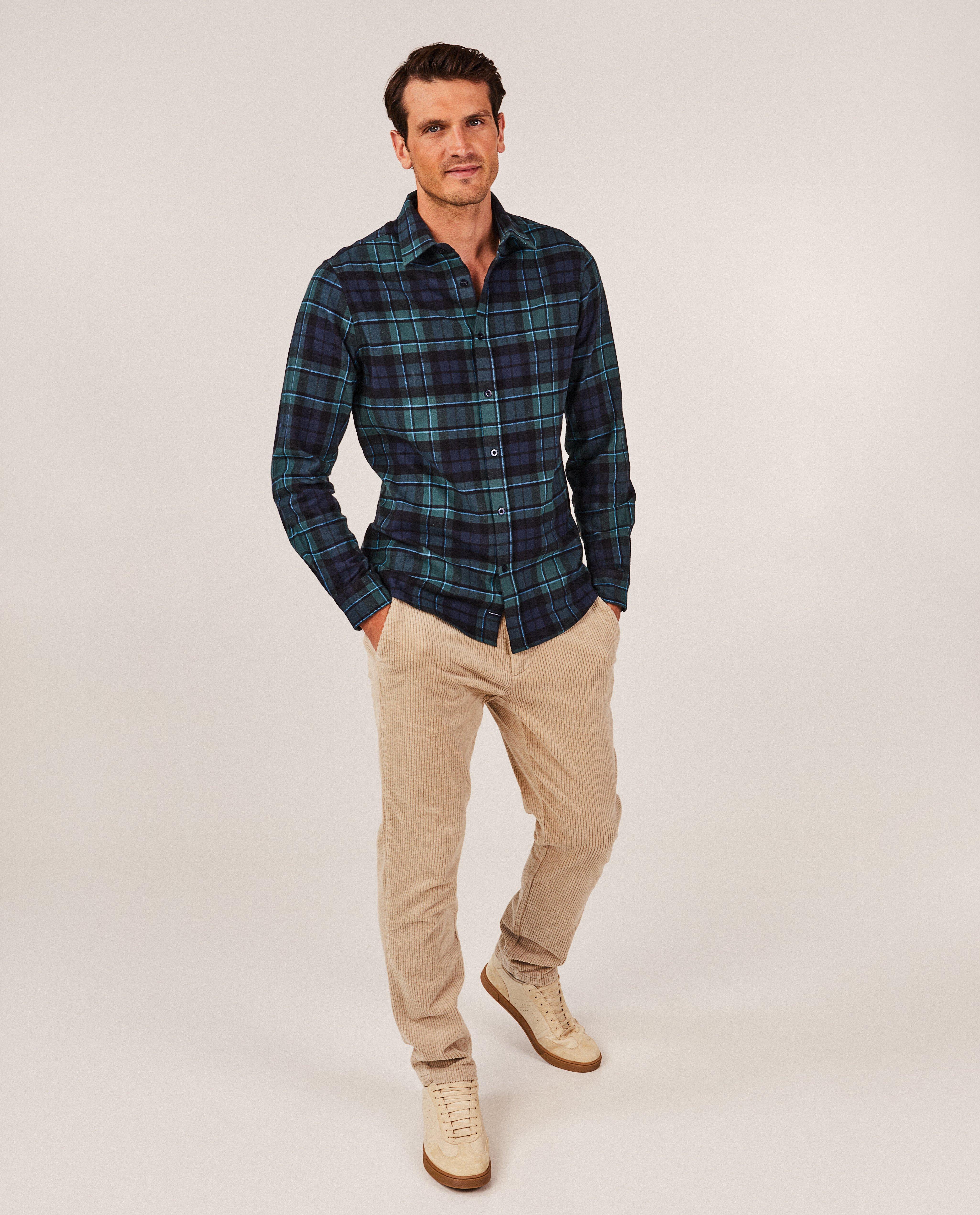 Pantalons - Pantalon en velours côtelé, coupe droite