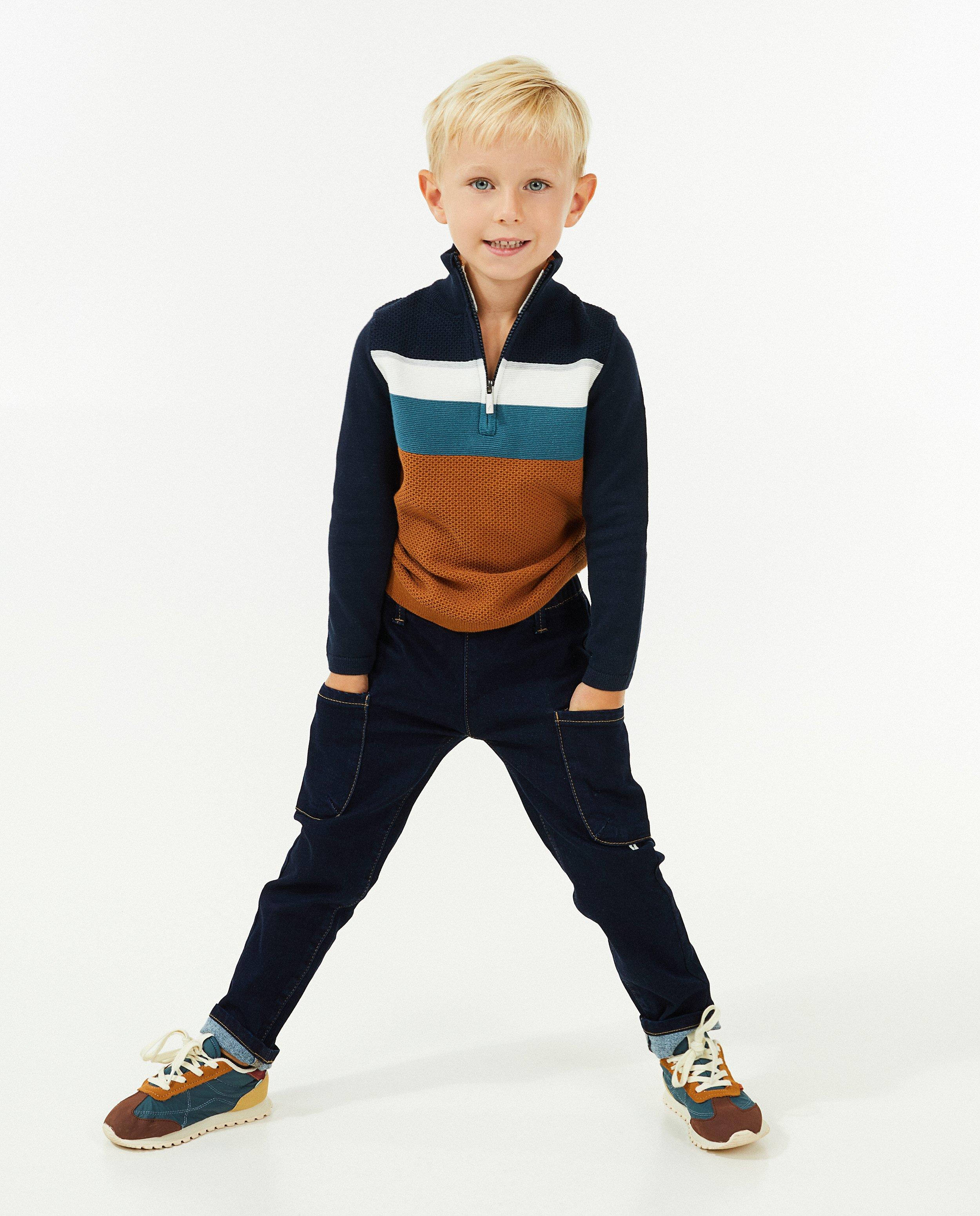 Donkerblauwe jeans, slim fit - Product Detail - donkerblauw - afbeelding nummer 1