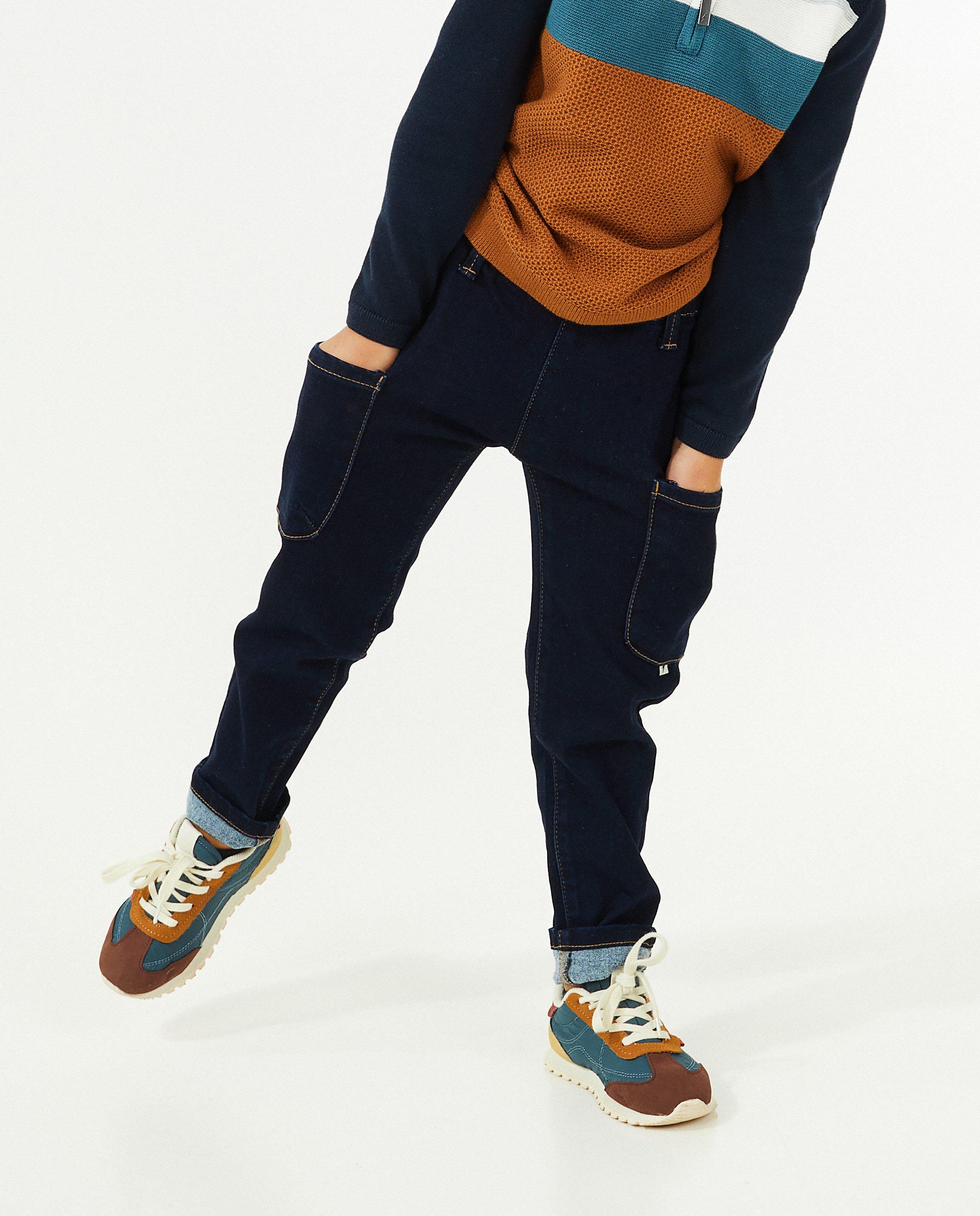 Donkerblauwe jeans, slim fit - Product Detail - donkerblauw - afbeelding nummer 2