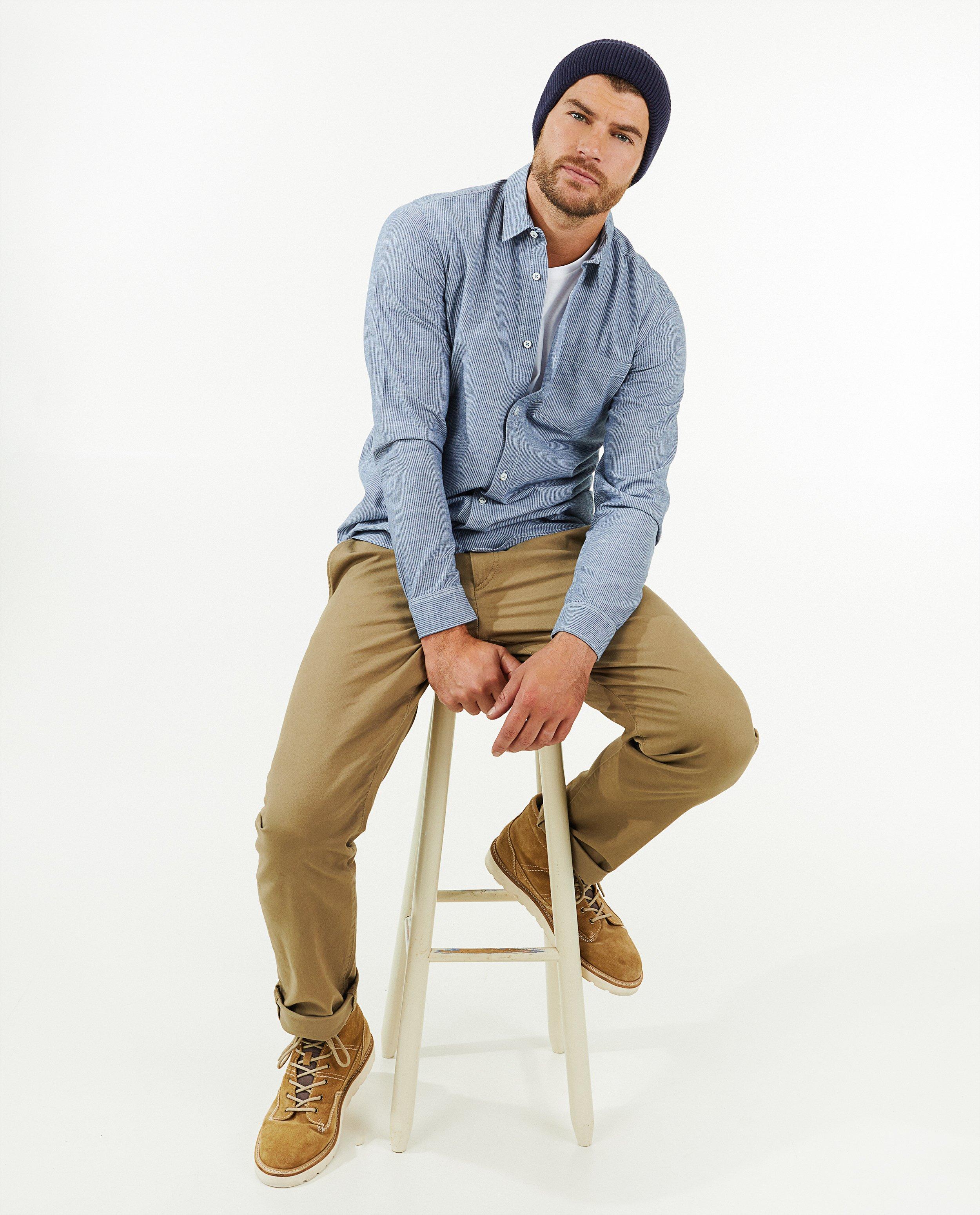 Chemise bleue à rayures - null - S. Oliver
