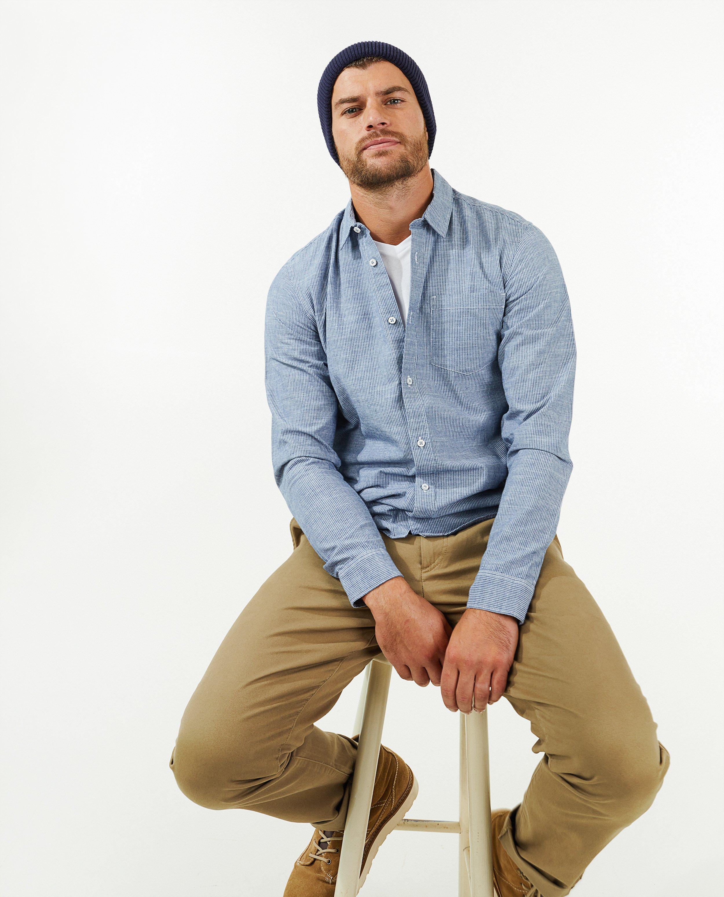 Chemises - Chemise bleue à rayures