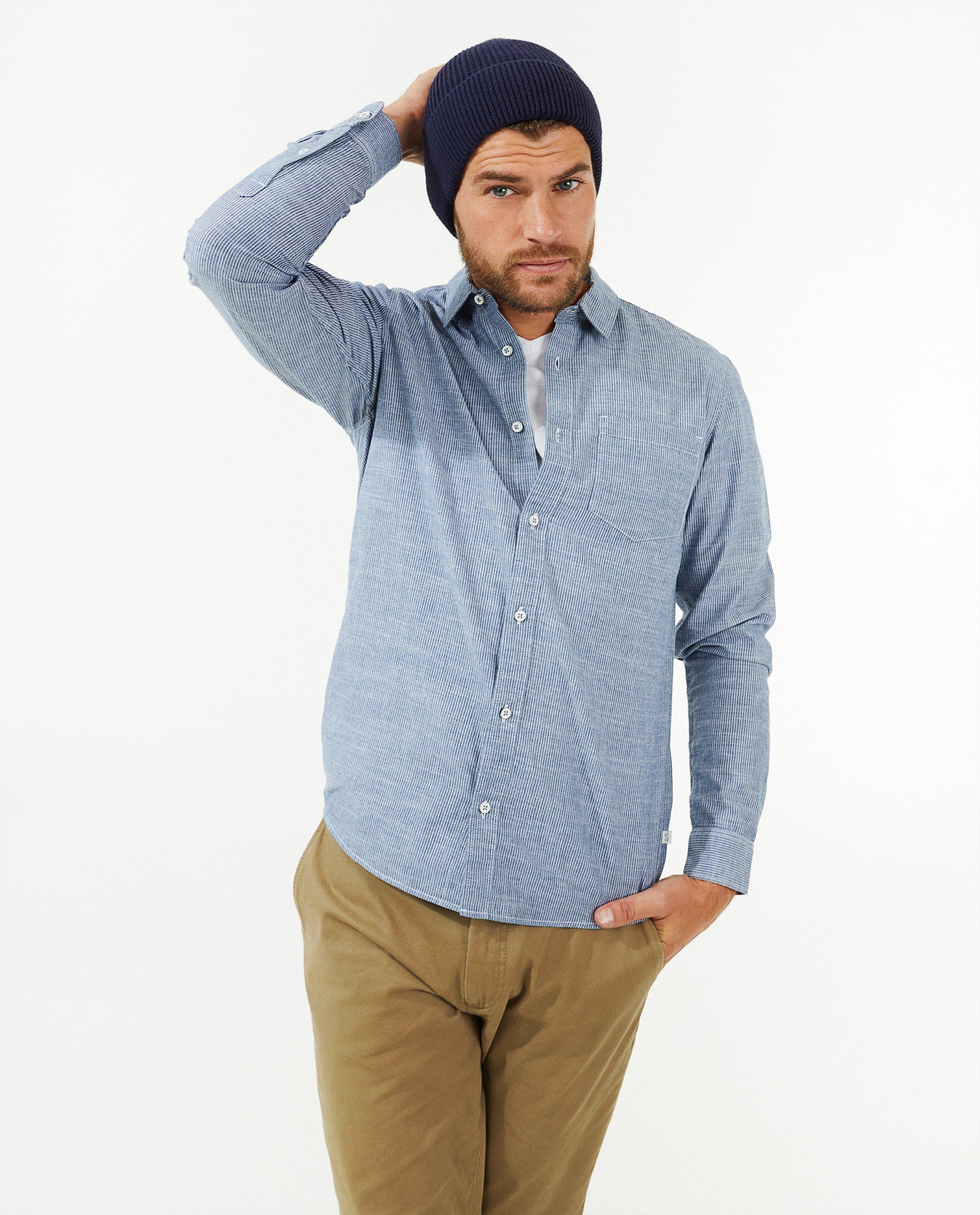 Chemises - Chemise bleue à rayures