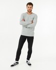 T-shirt gris chiné à manches longues - null - S. Oliver