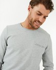 T-shirts - T-shirt gris chiné à manches longues