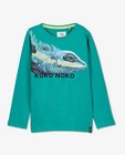 T-shirt turquoise à manches longues avec imprimé - null - Koko Noko
