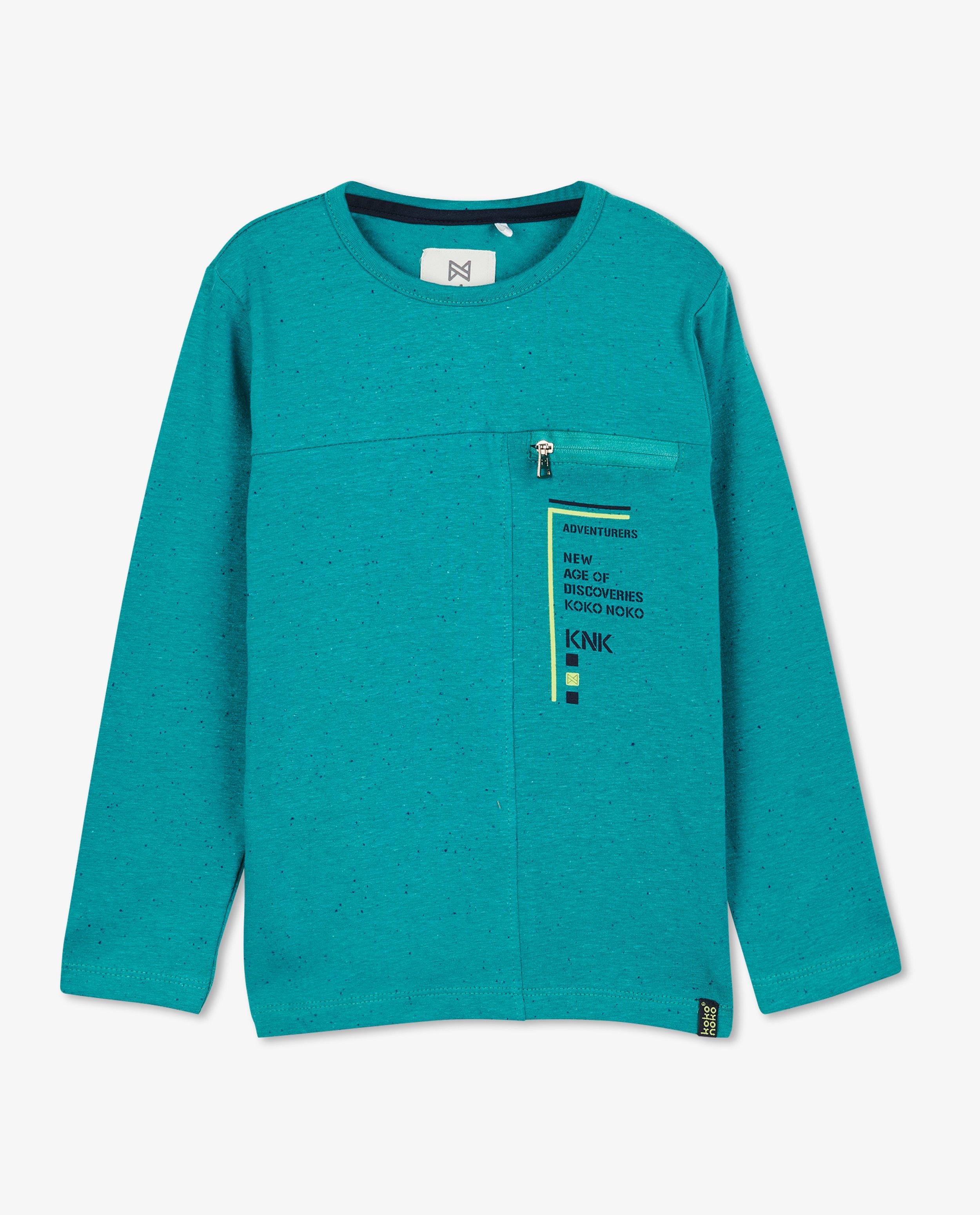 T-shirt turquoise à manches longues - null - Koko Noko