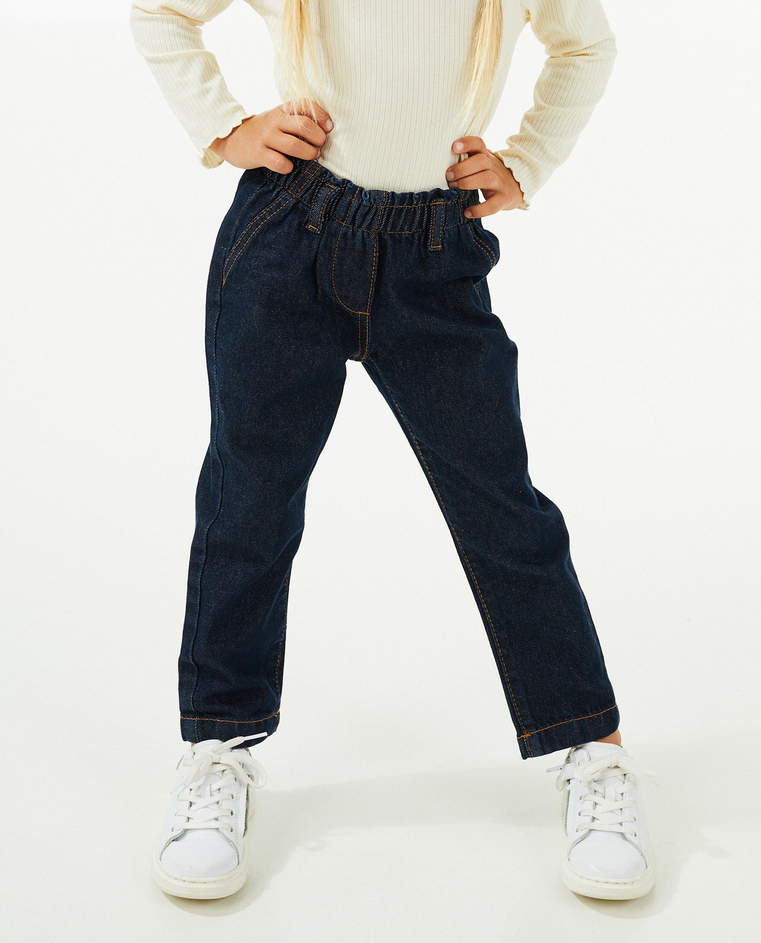 Leggings - Jeans bleu foncé, coupe mom