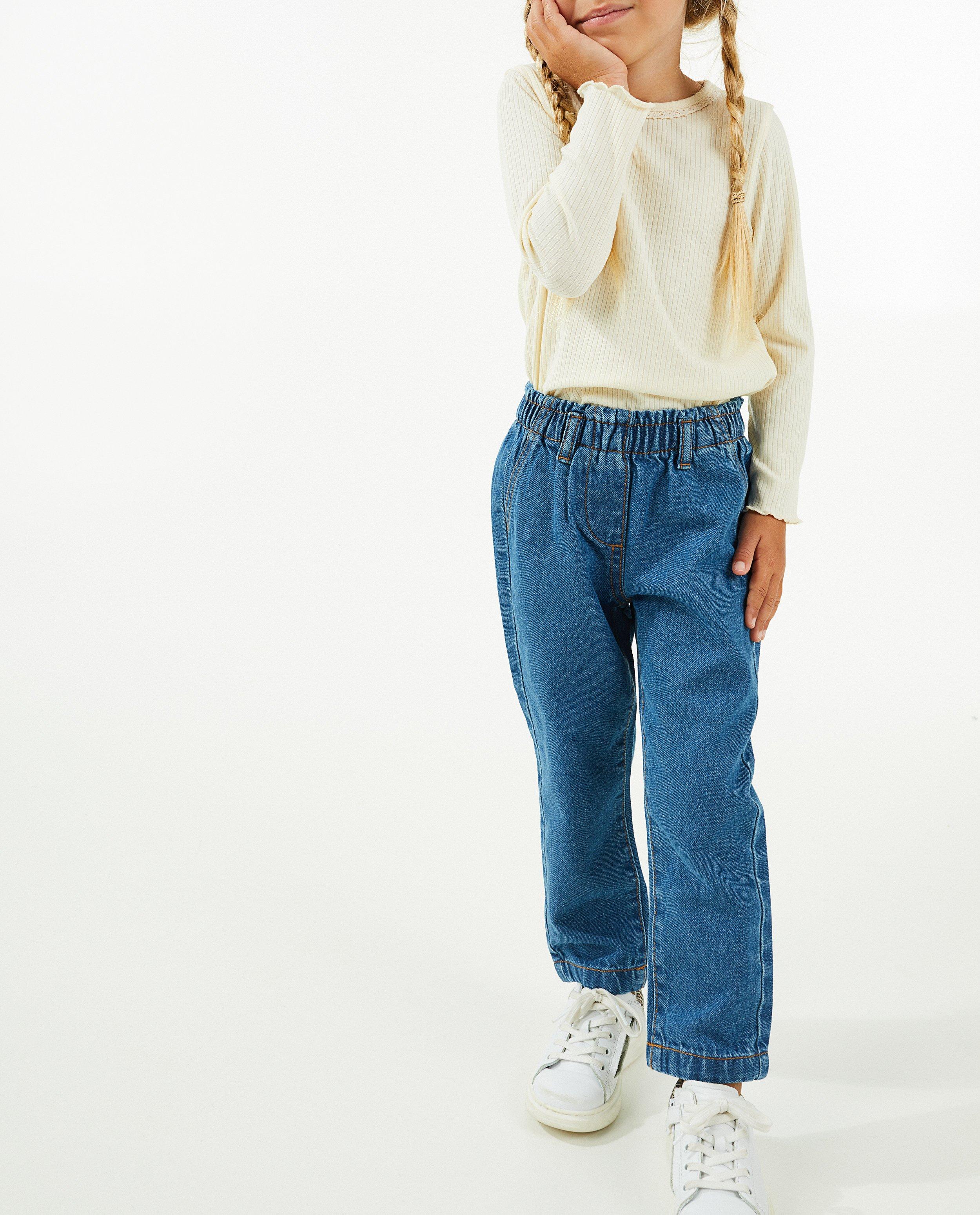 Leggings - Jeans bleu foncé, coupe mom
