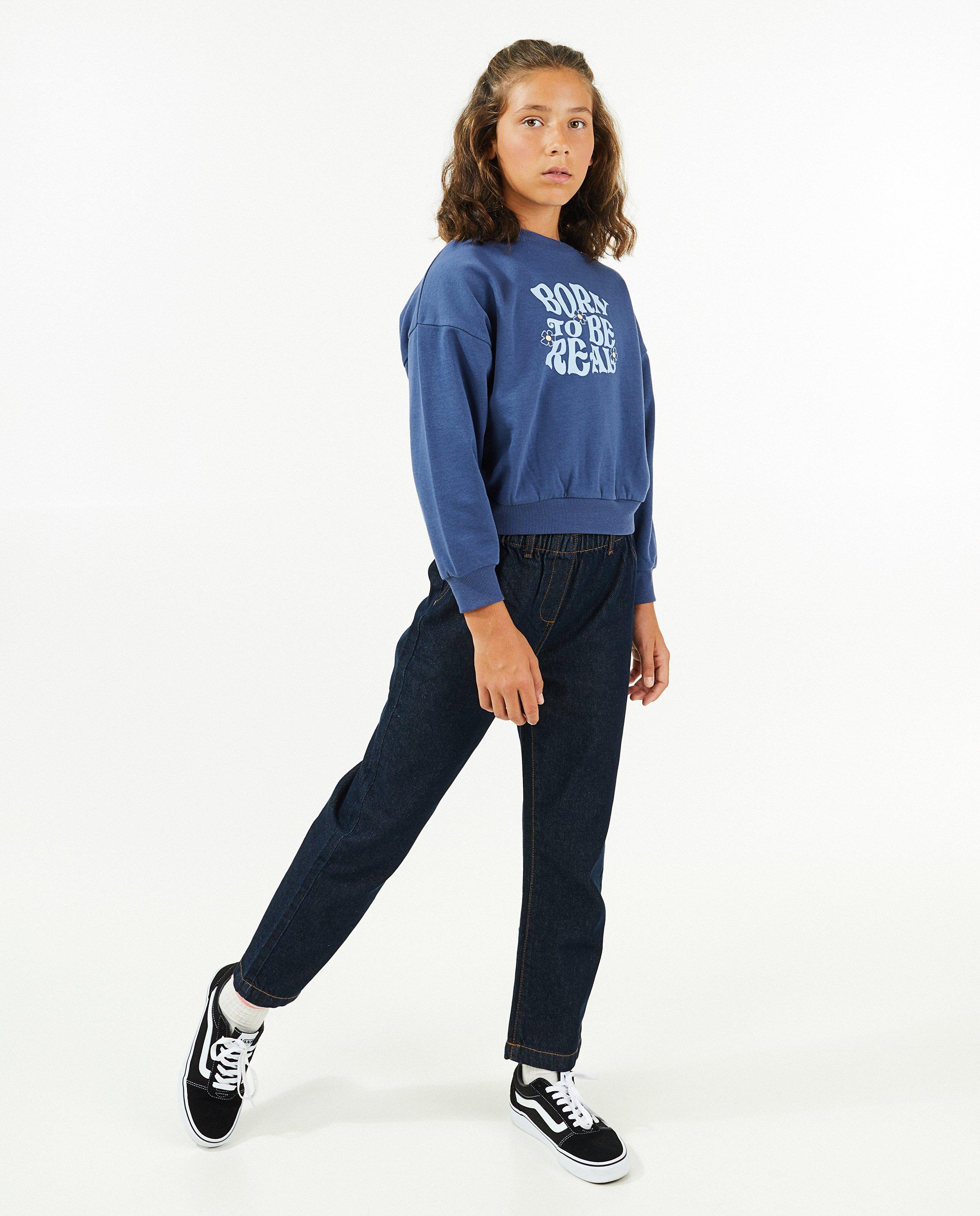 Jeans bleu, straight fit - null - Besties