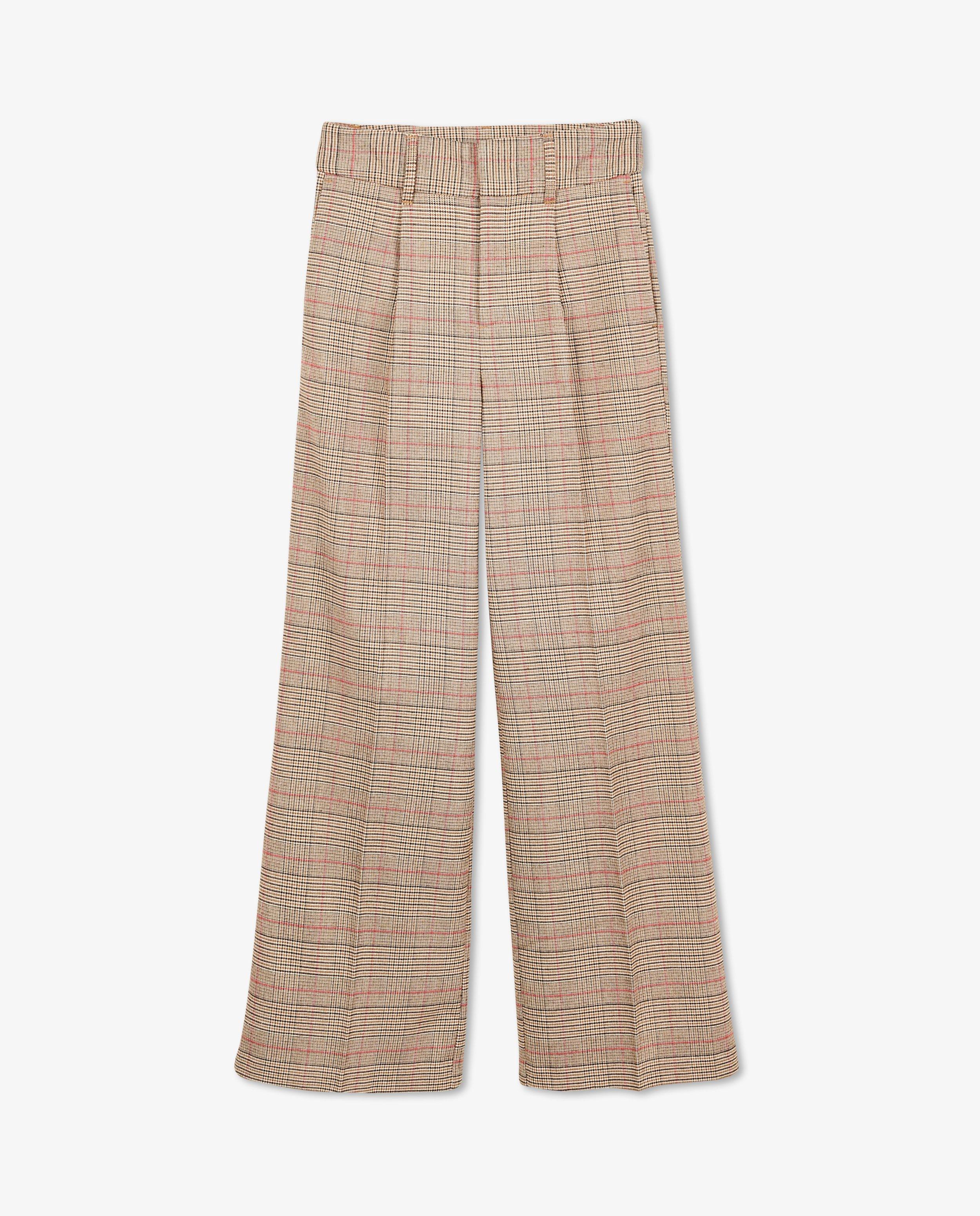 Shorts - Pantalon à carreaux, coupe à jambes larges