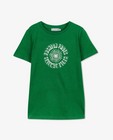 T-shirt vert à inscription - null - Geisha