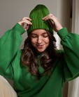 Bonnet vert côtelé, femmes - null - Nanja Massy