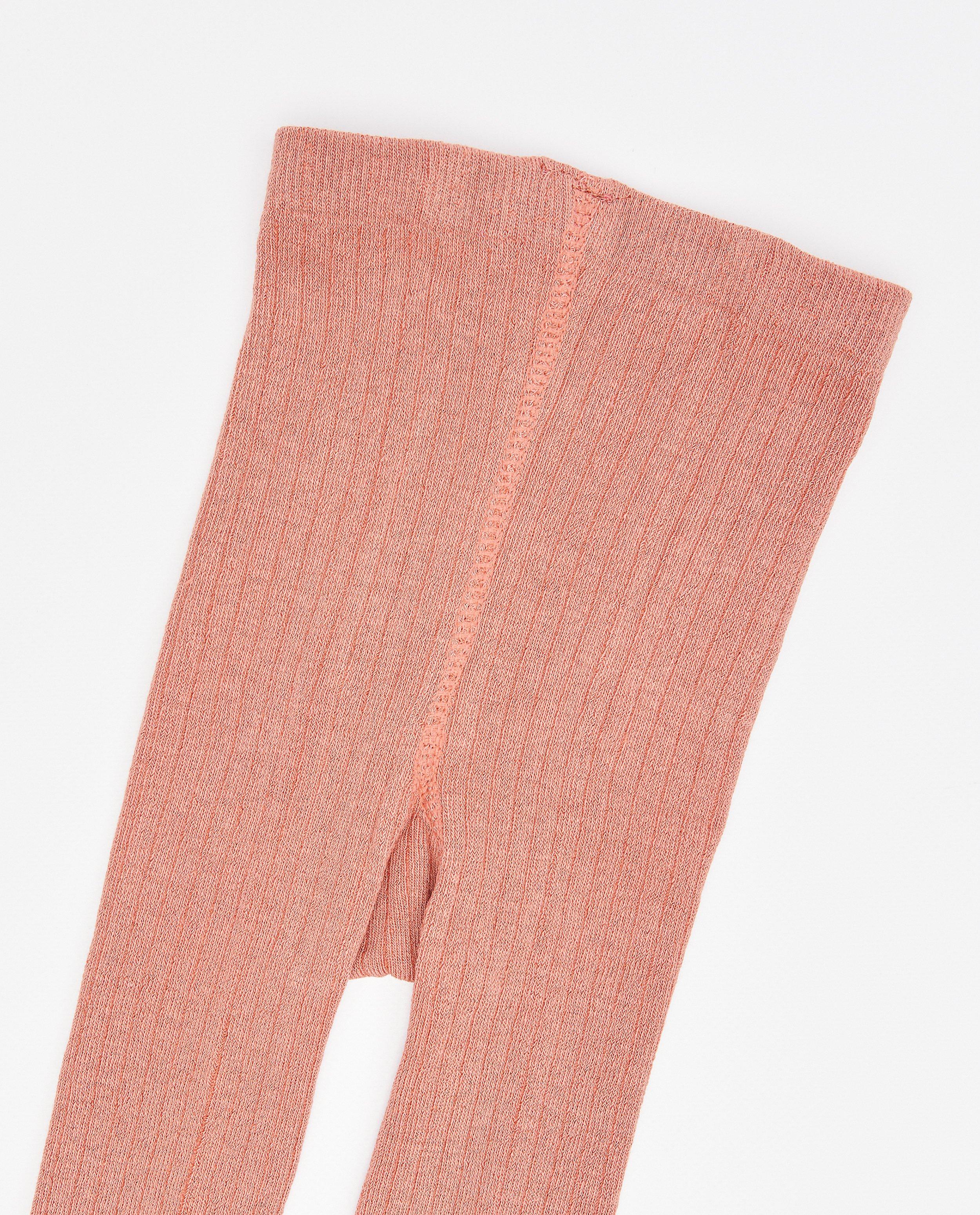 Kousen - Roze kousenbroek met rib