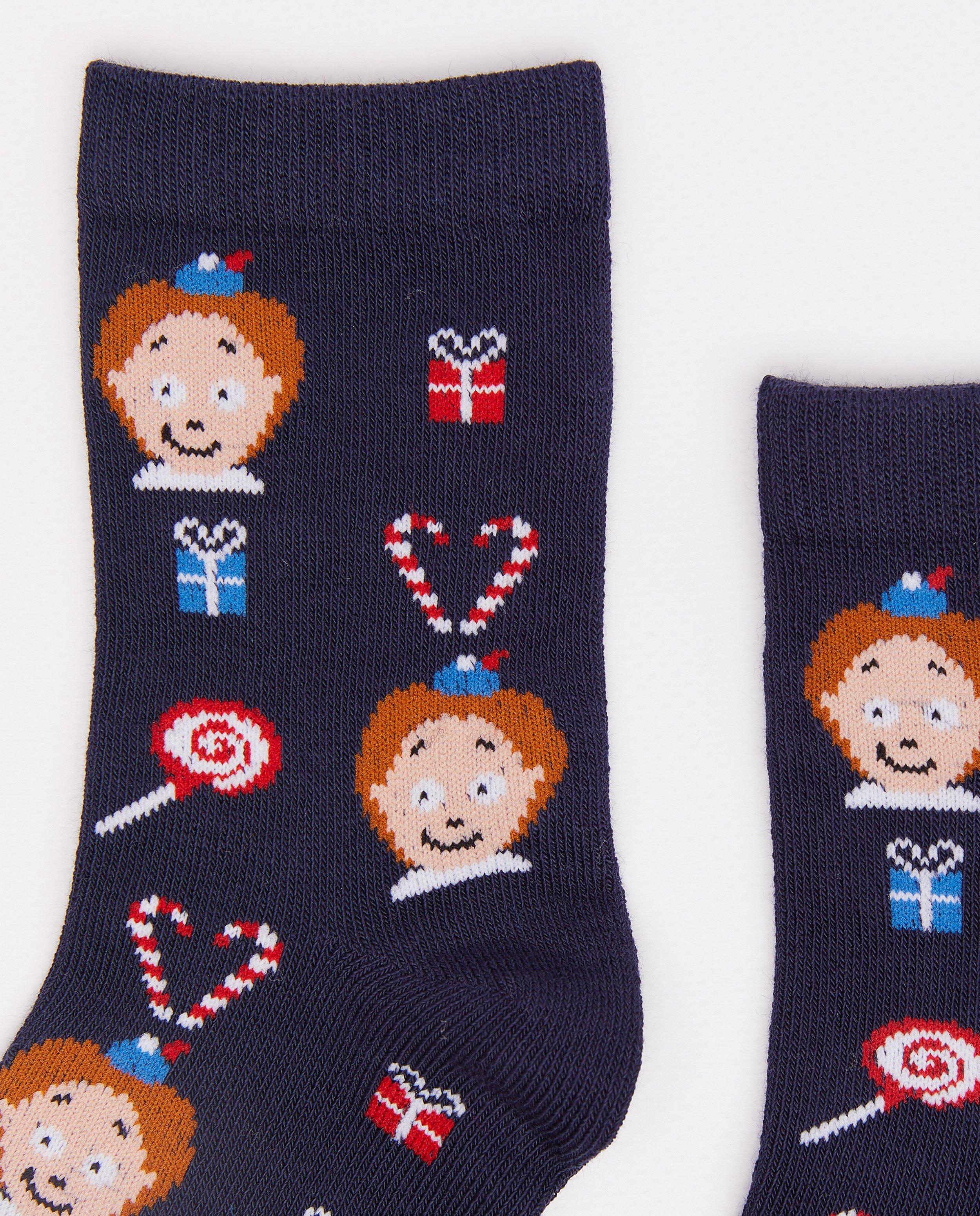 Chaussettes bleues avec des Pierre-&Eacute;pieurs - D&eacute;tails du produit - bleu fonc&eacute; - image num&eacute;ro 2