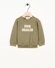 Groene sweater met print - null - Bumba