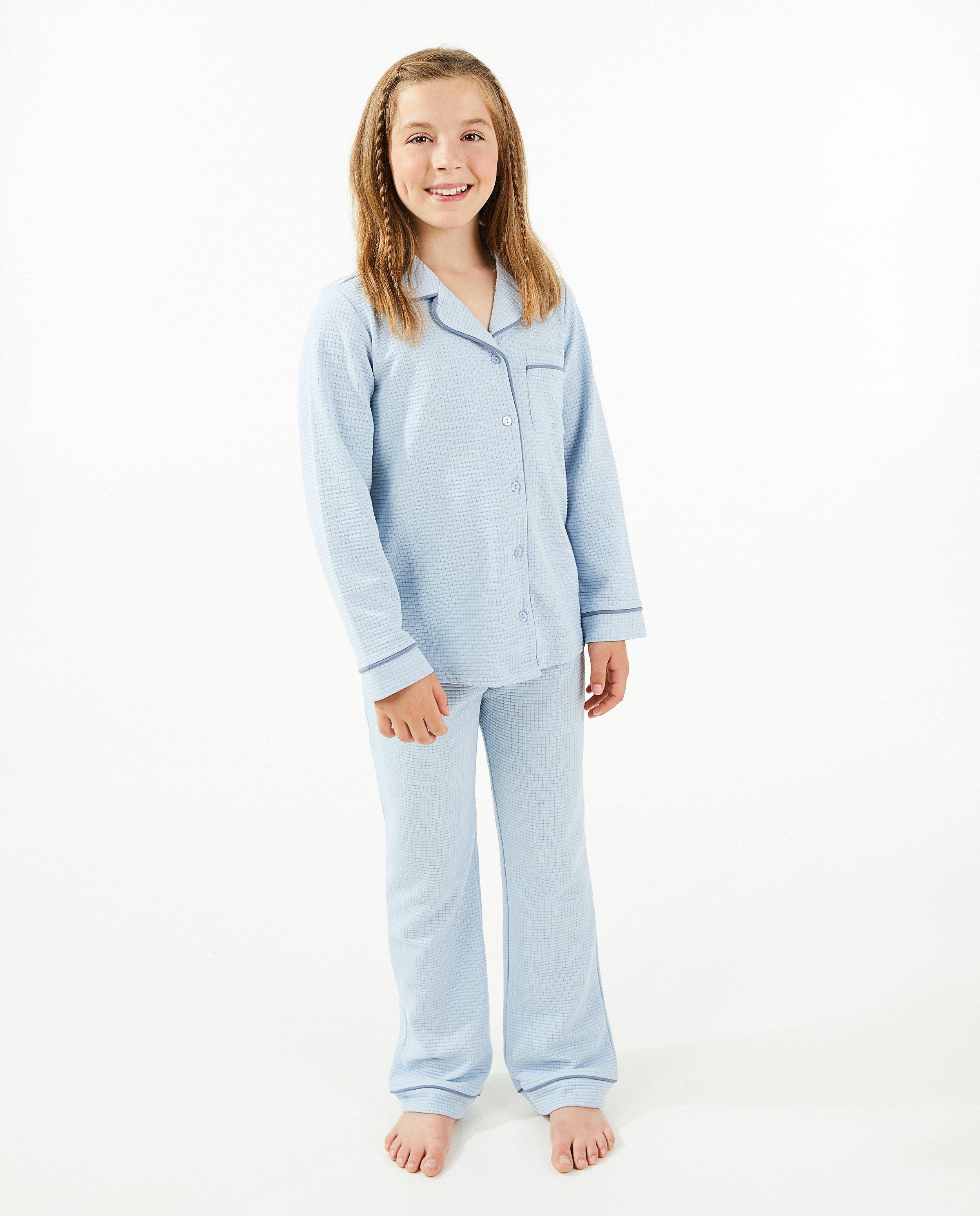 Pyjama bleu, 7-14 ans - D&eacute;tails du produit - bleu - image num&eacute;ro 1