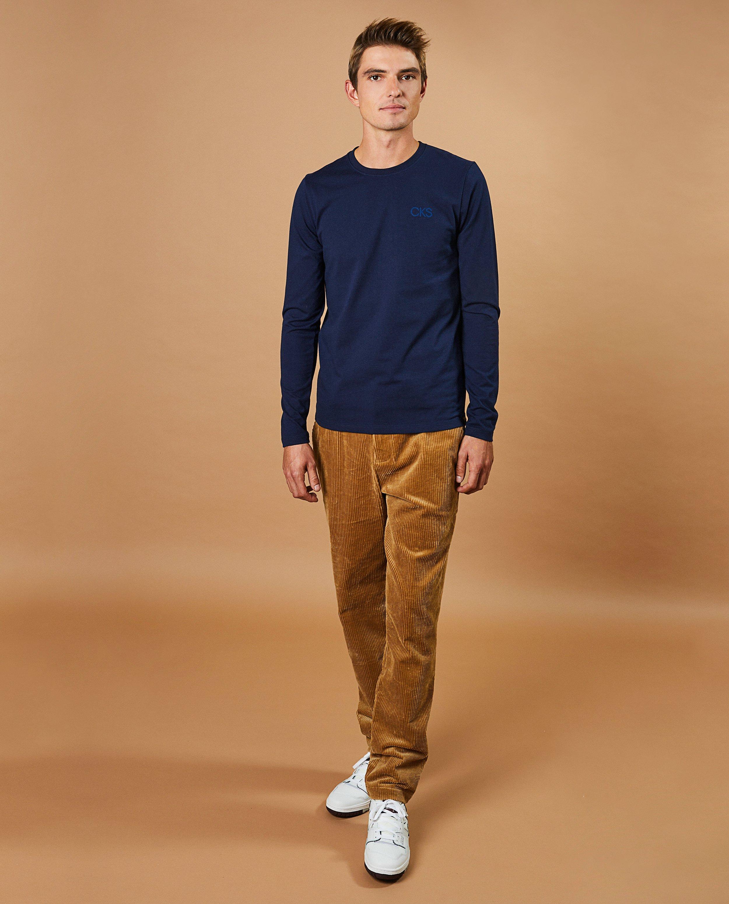 T-shirt bleu à manches longues - null - CKS hommes