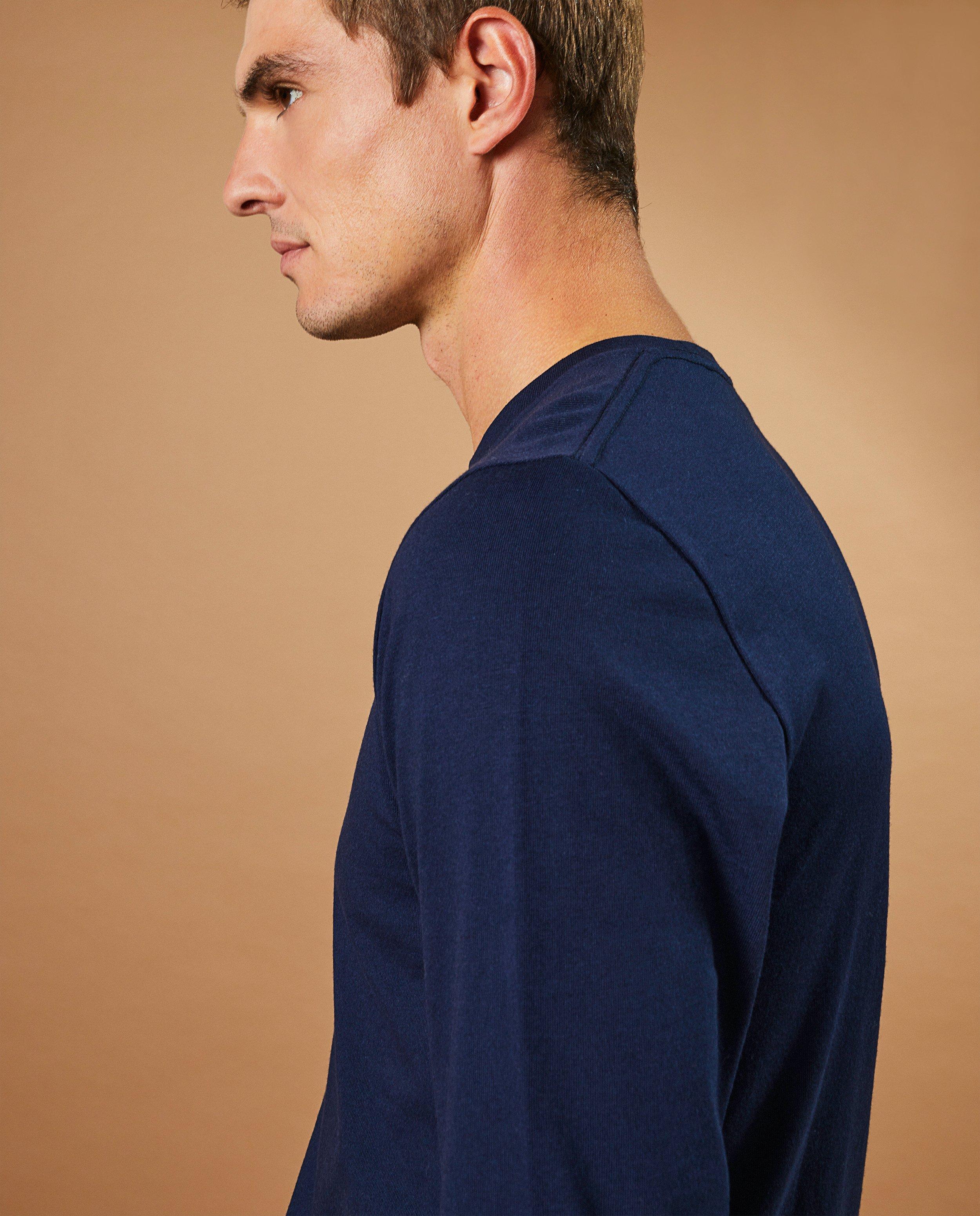 T-shirts - T-shirt bleu à manches longues