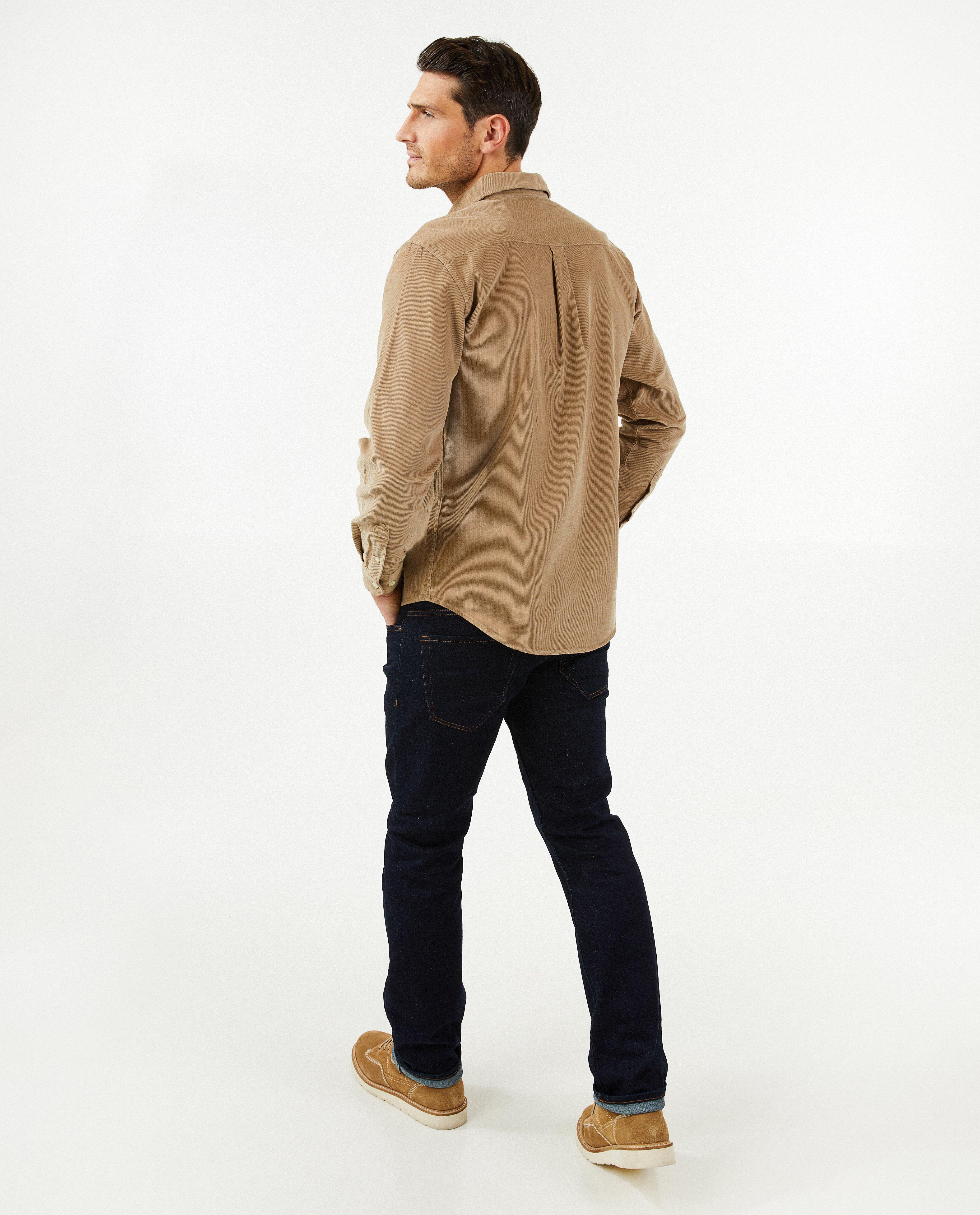 Chemises - Chemise brune en velours côtelé