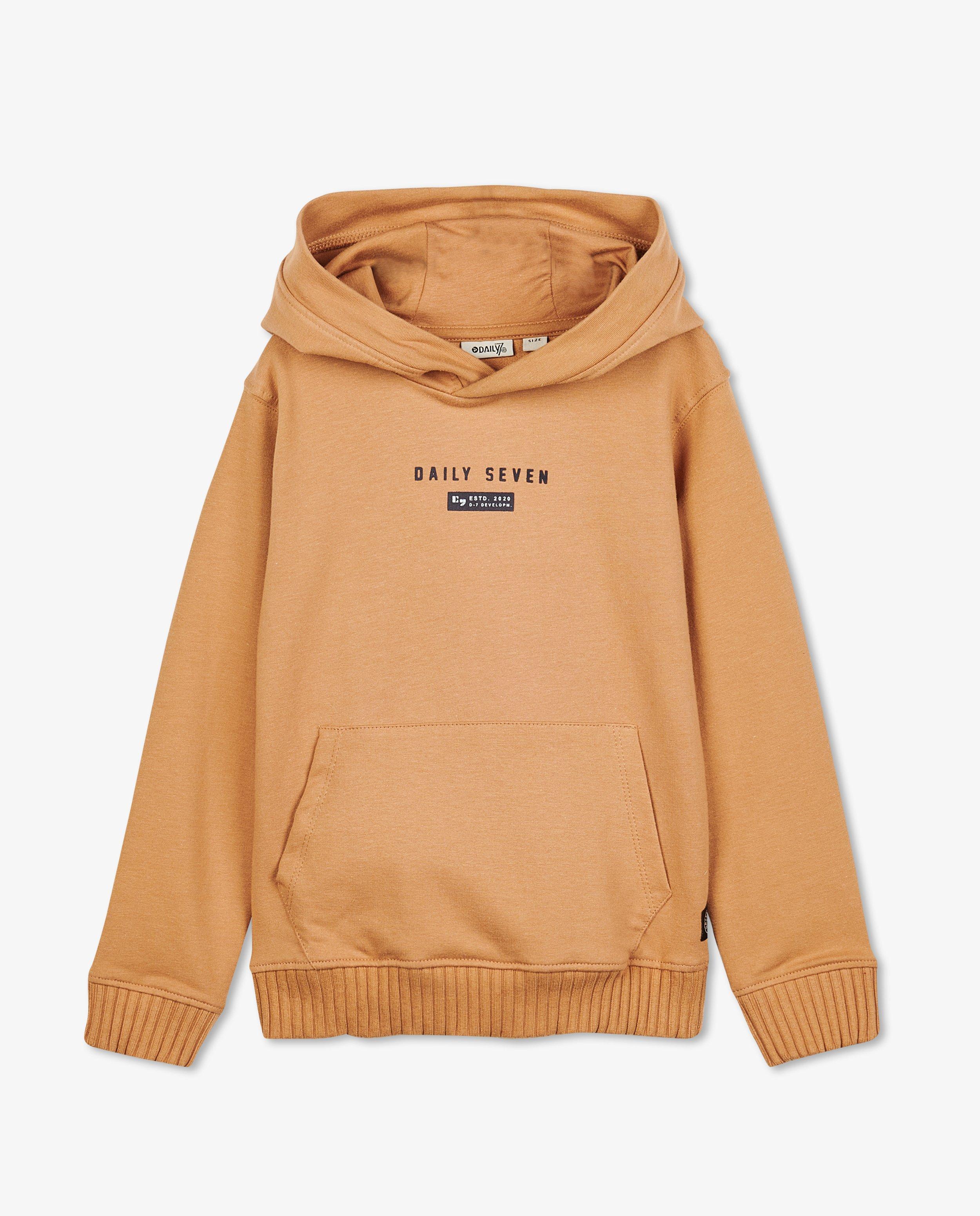 Hoodie brun-orange - null - Daily 7