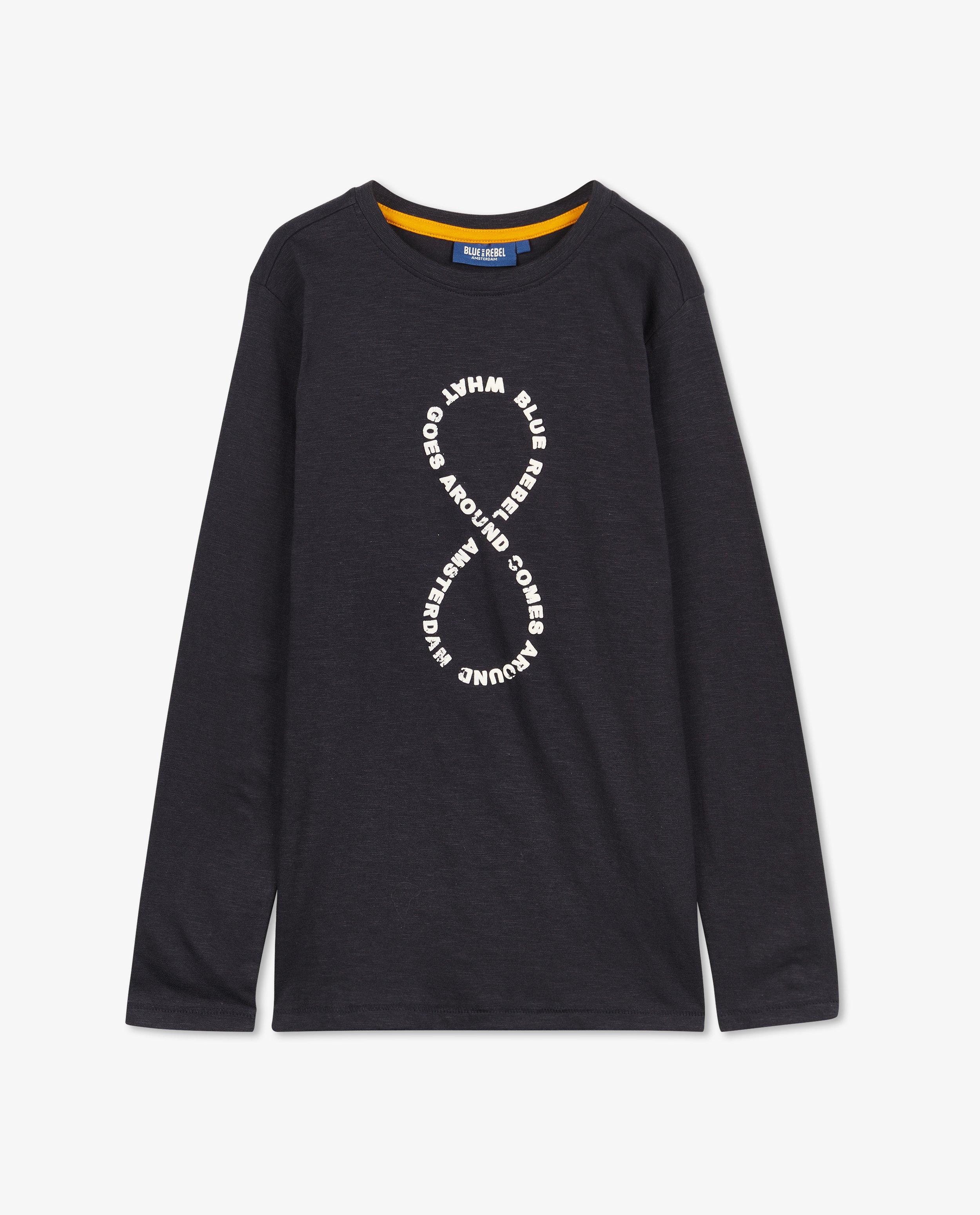 Donkerblauwe longsleeve - null - Blue Rebel