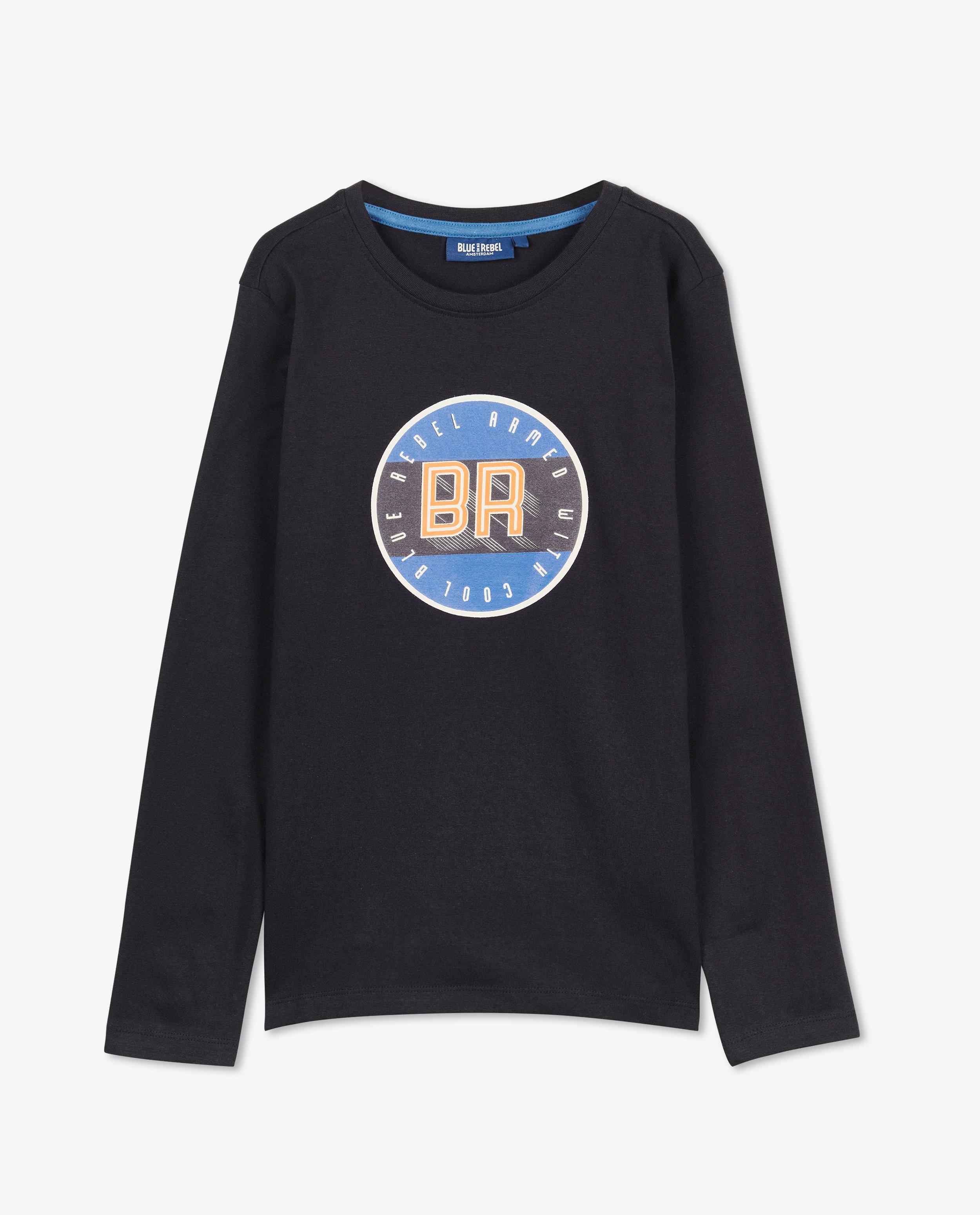 Donkerblauwe longsleeve - null - Blue Rebel