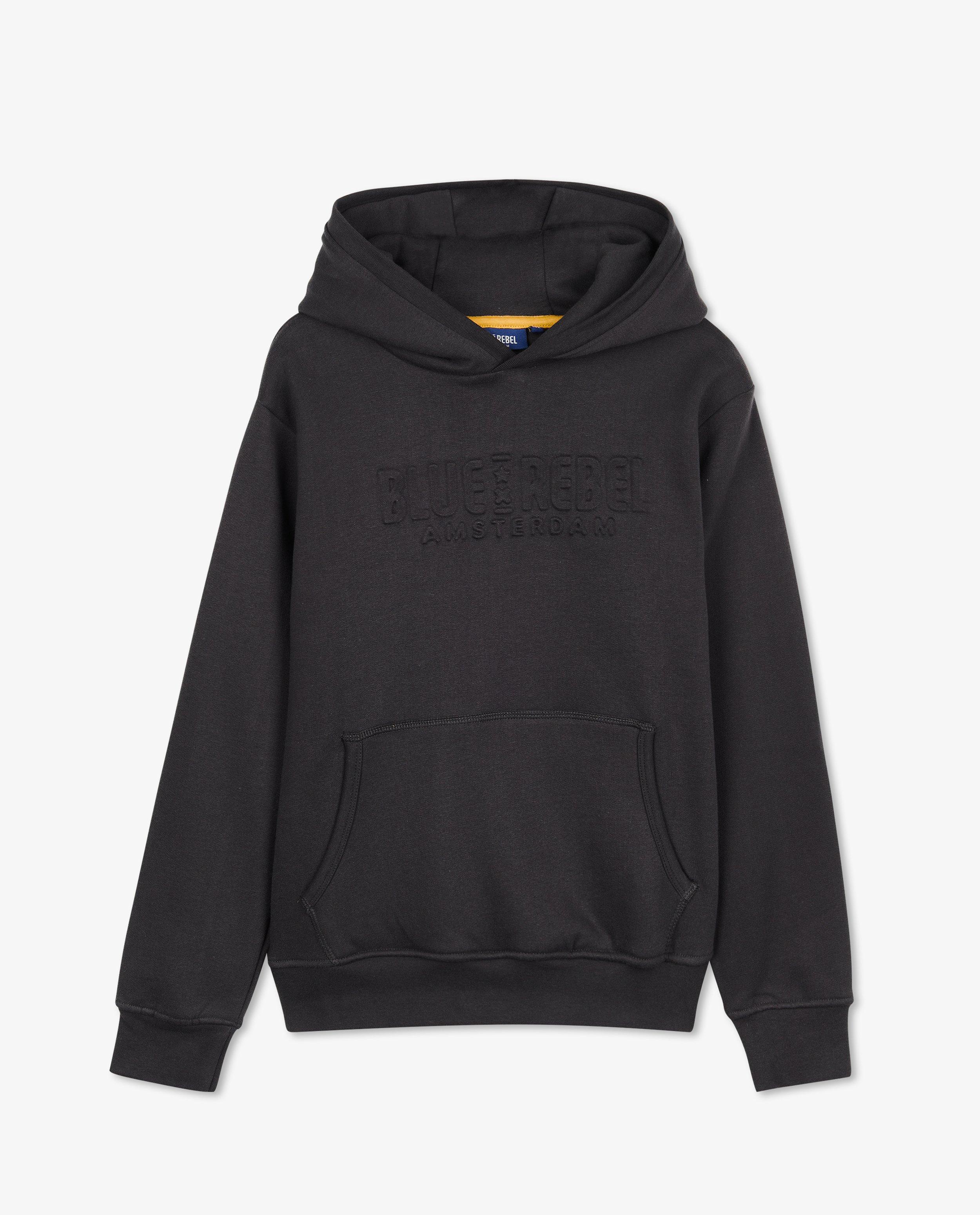 Hoodie met reliëfprint - null - Blue Rebel