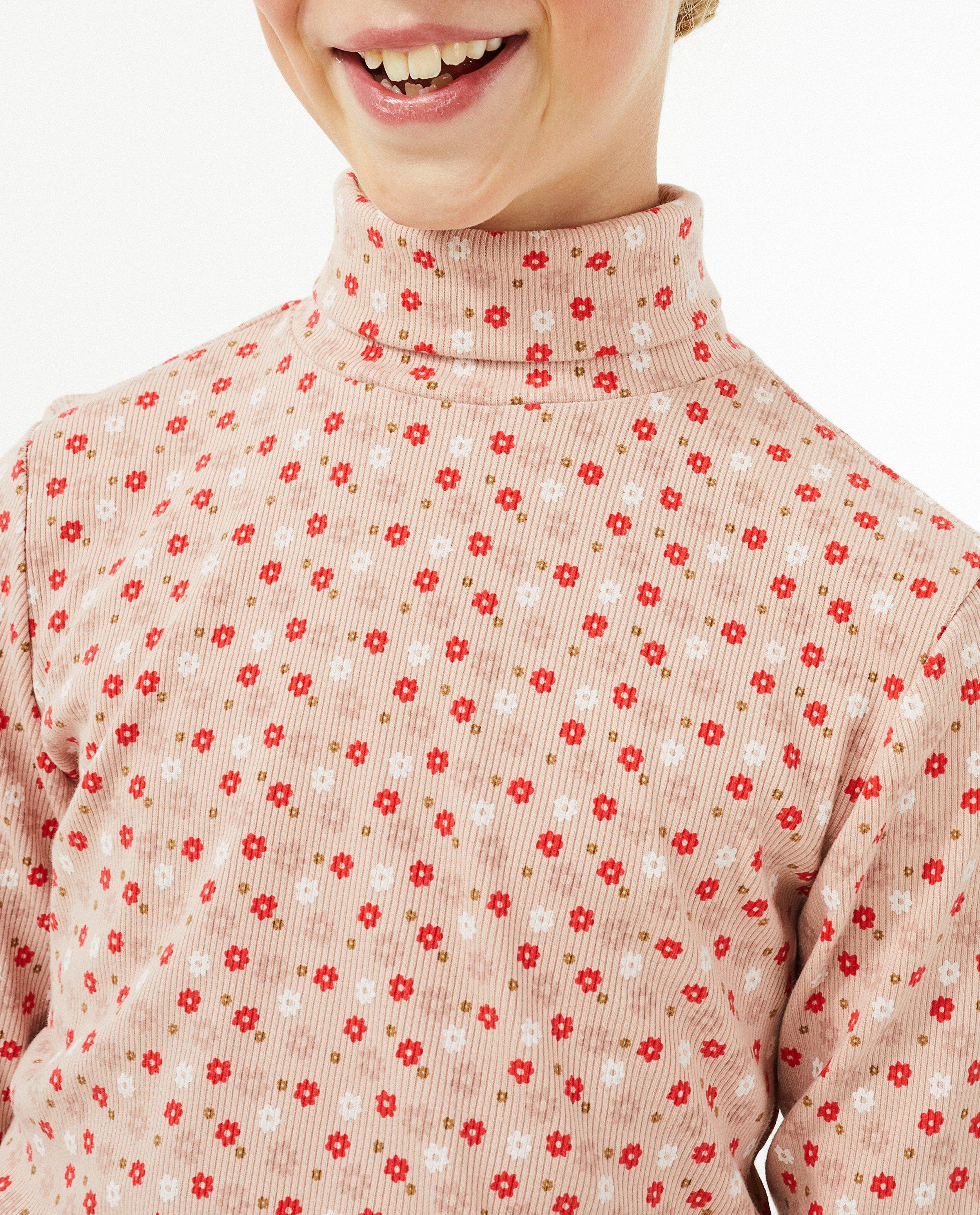 T-shirts - Roze souspull met print