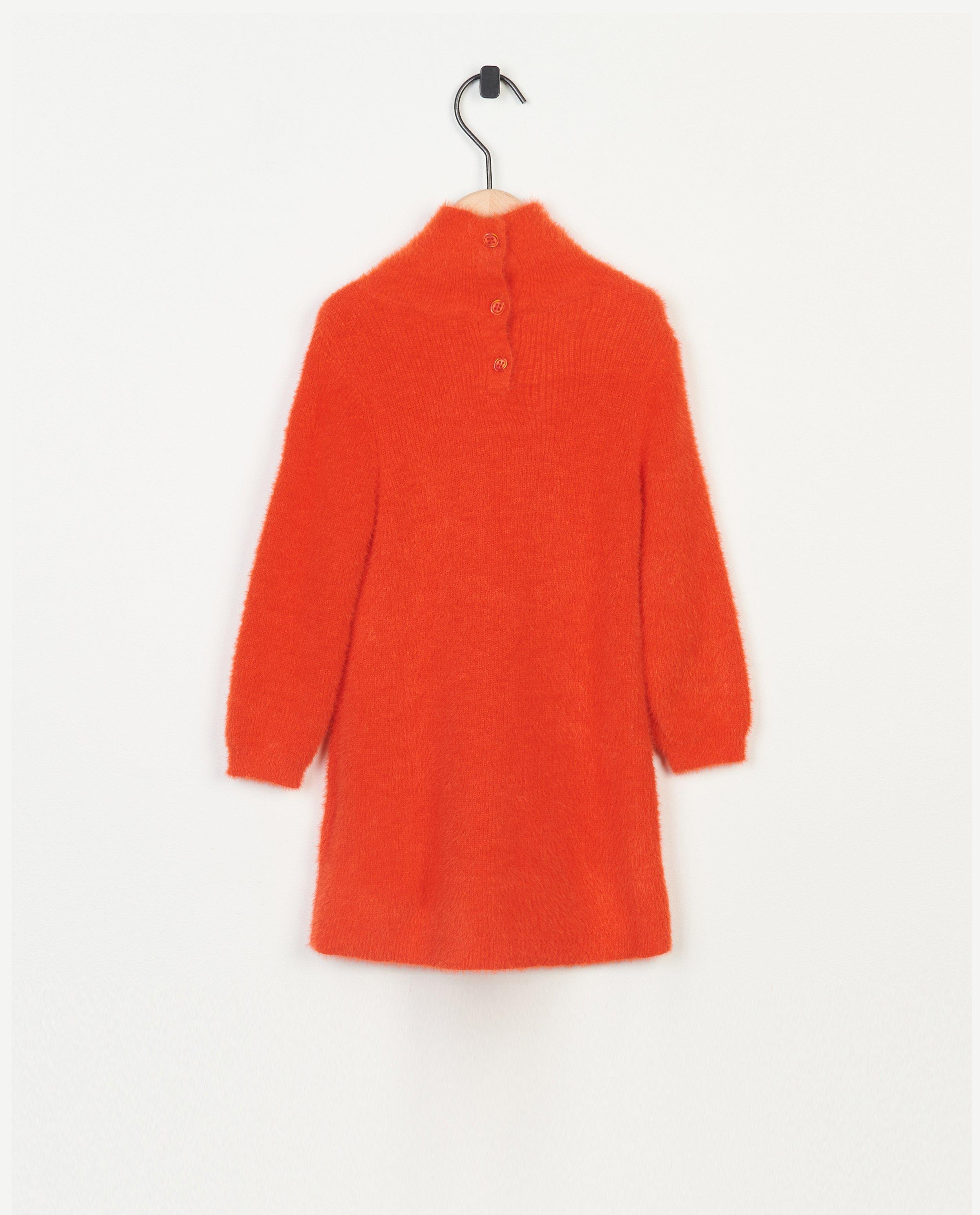 Robes - Robe en tricot de fils duveteux