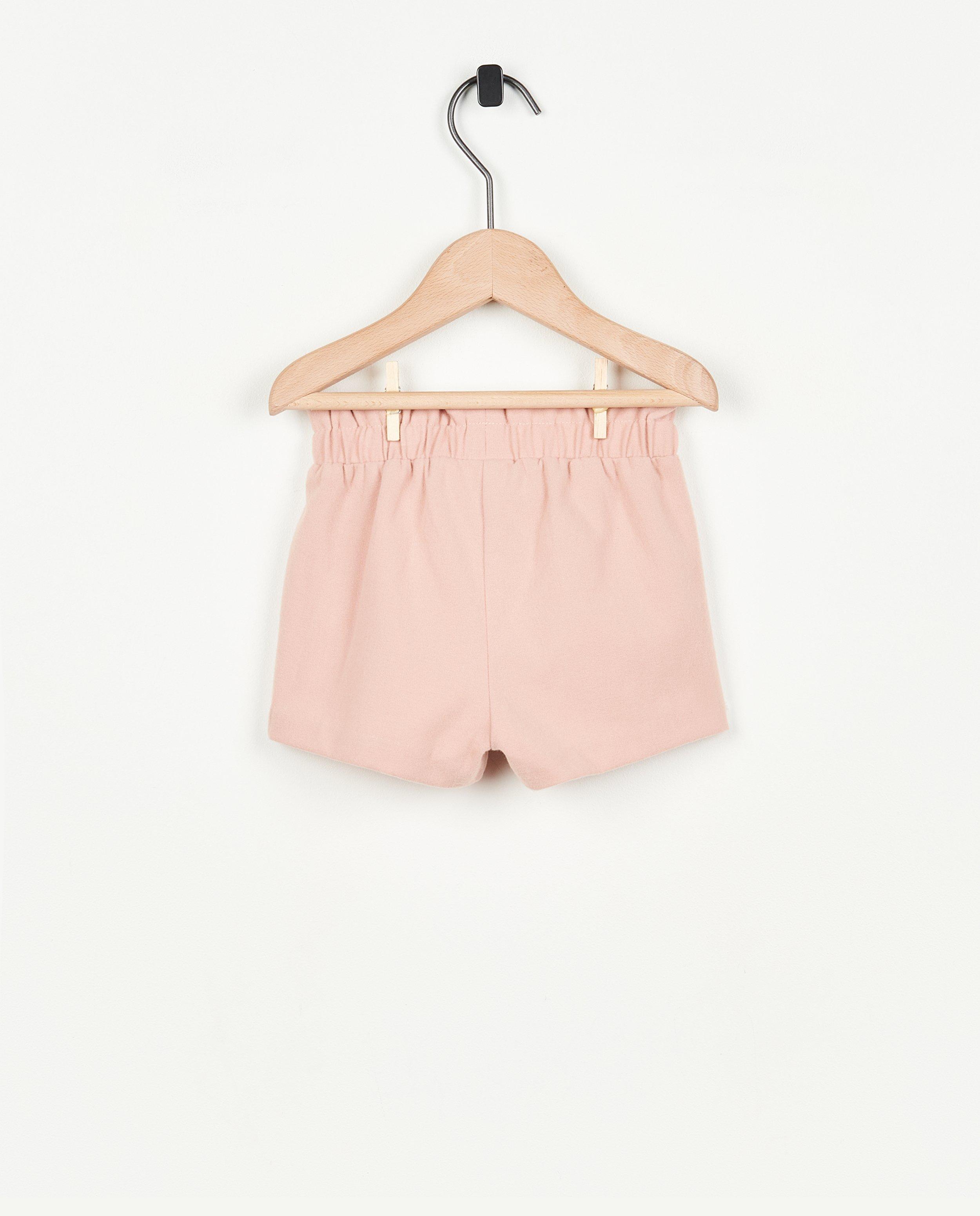 Shorten - Roze short met strikje