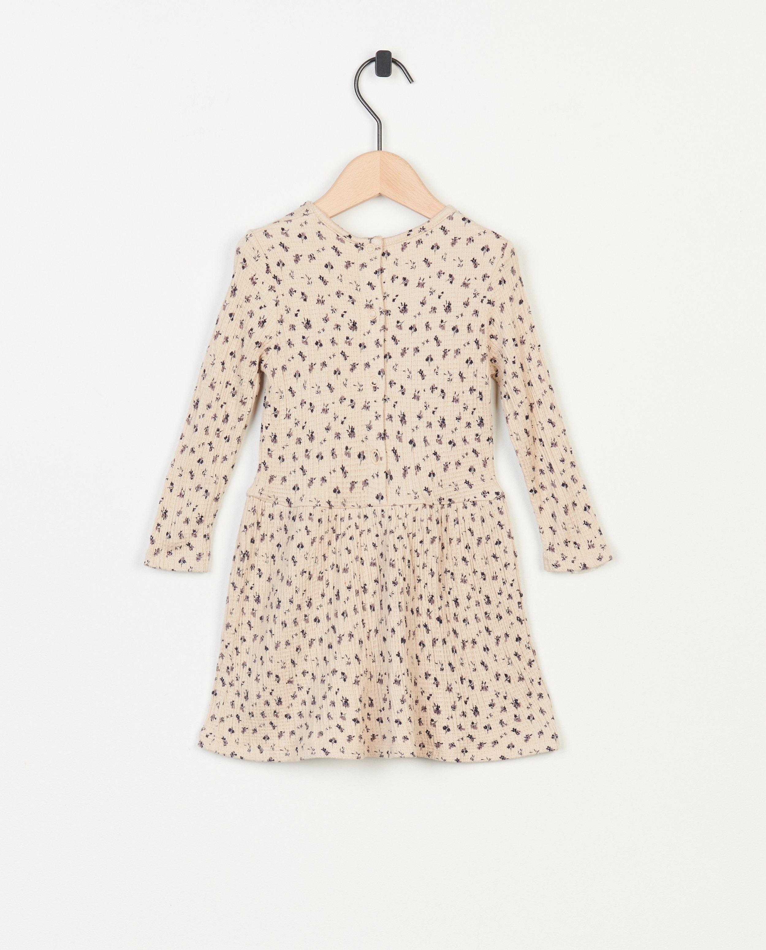 Robes - Robe gris clair à imprimé