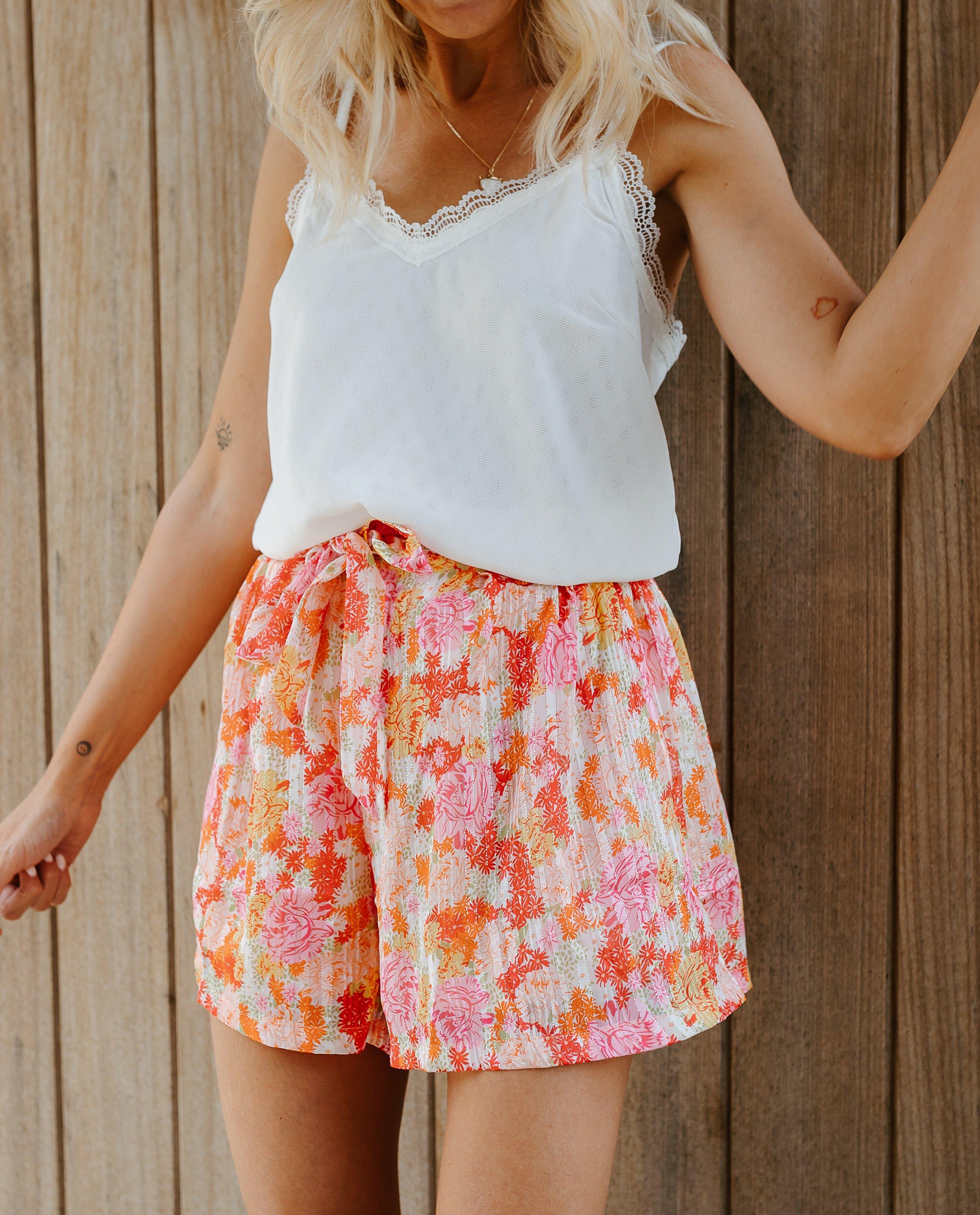 Shorts - Short à imprimé fleuri