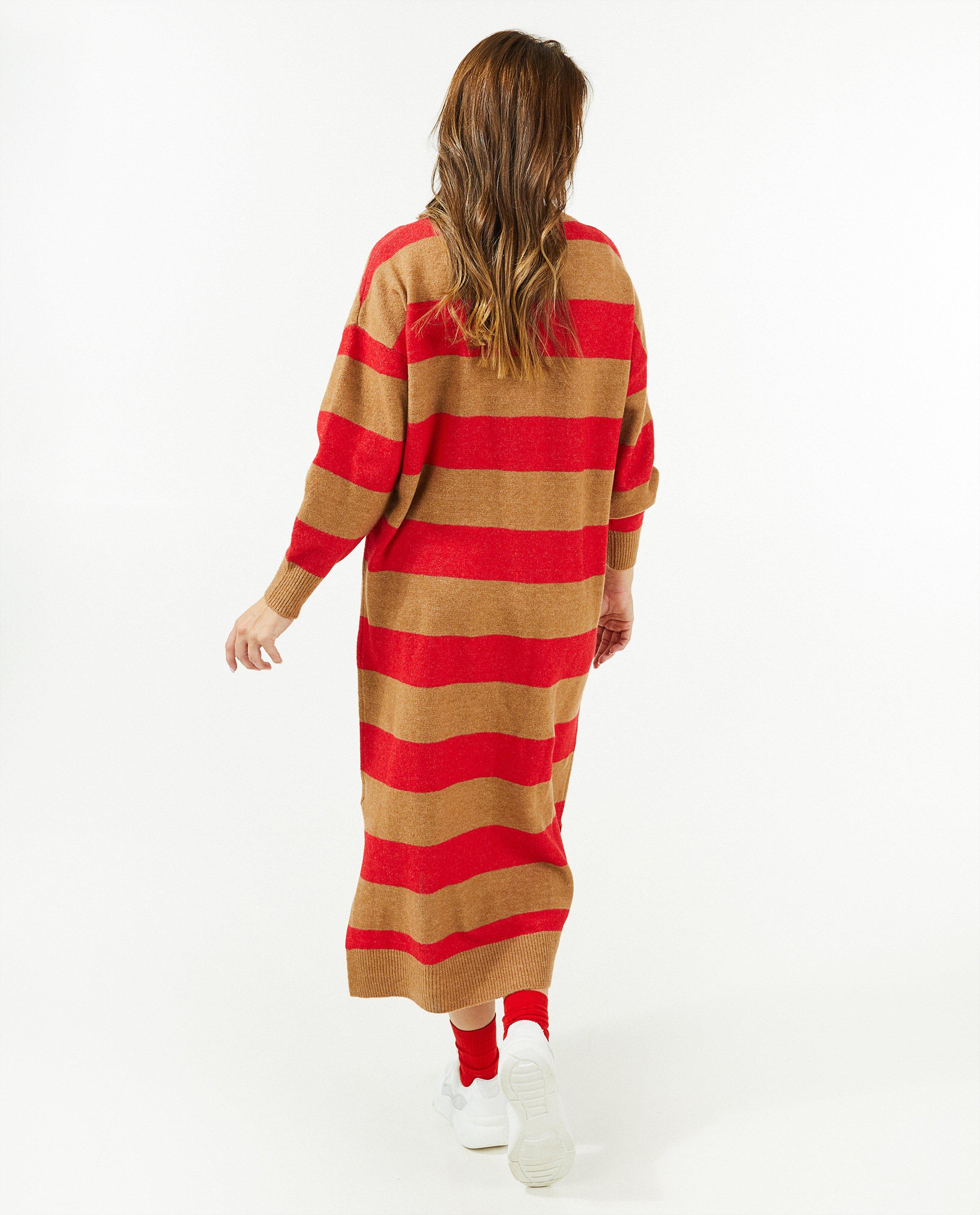 Robes - Robe en tricot à rayures