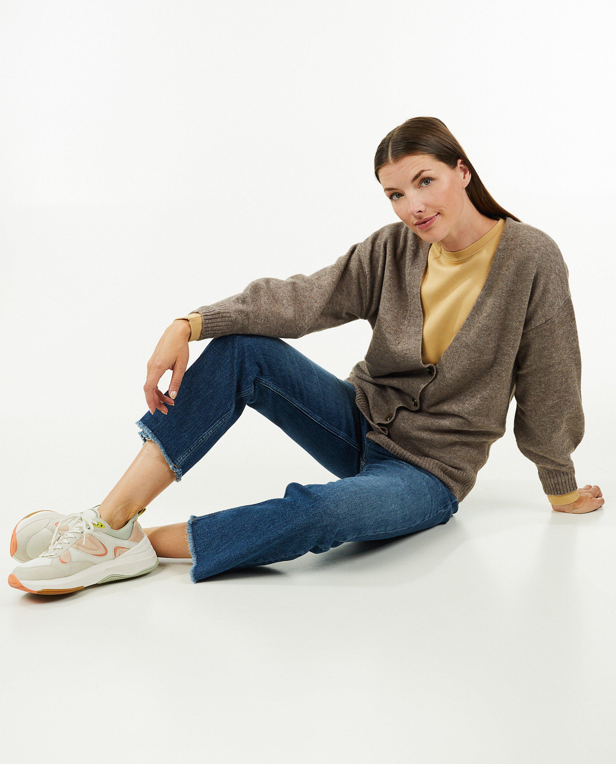 Cardigan en tricot, coupe mi-longue - null - Sora