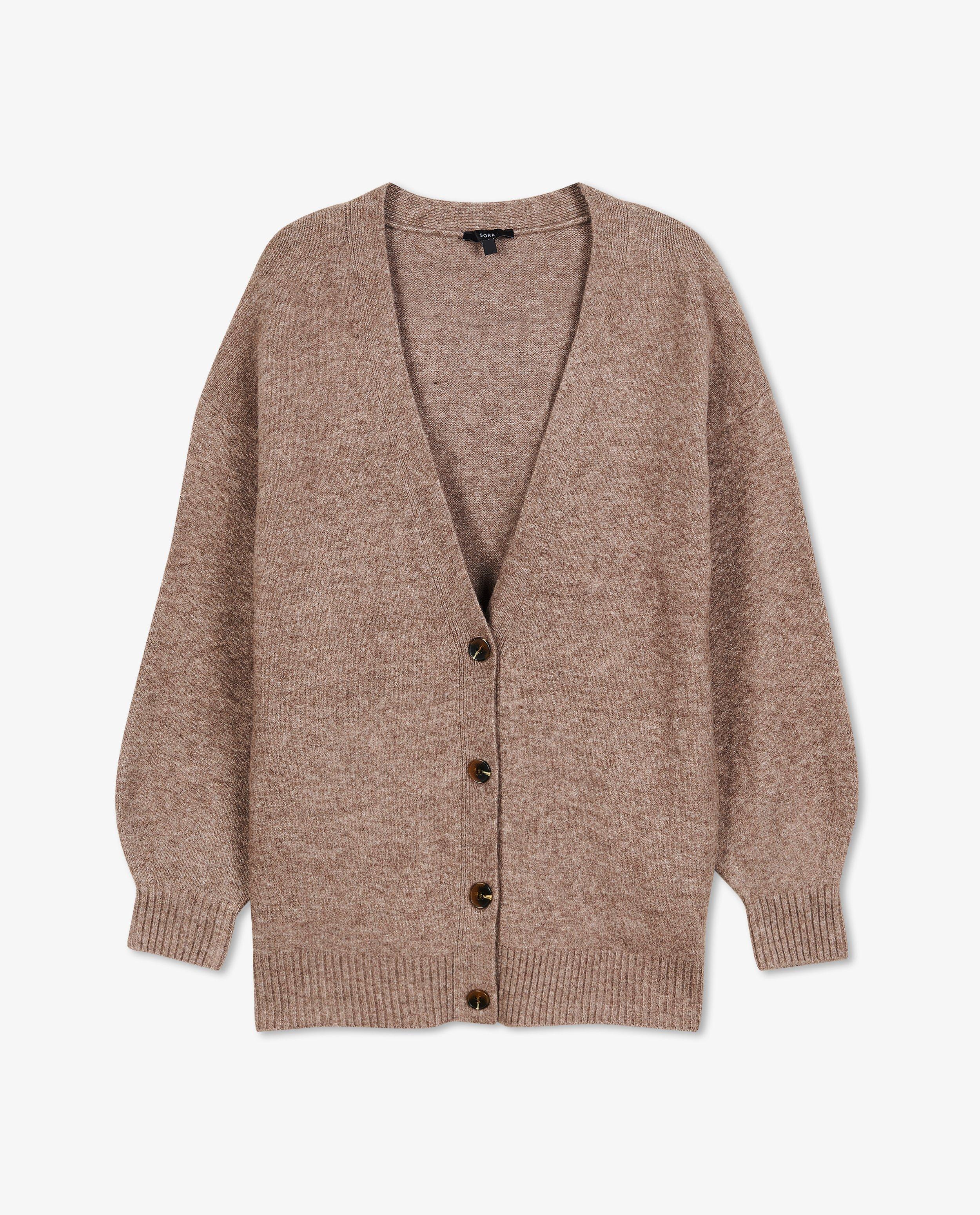 Cardigans - Cardigan en tricot, coupe mi-longue