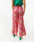 Pantalons - Pantalon rose, coupe ample