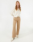 Jeans beige, coupe à jambes larges - null - Dina Tersago